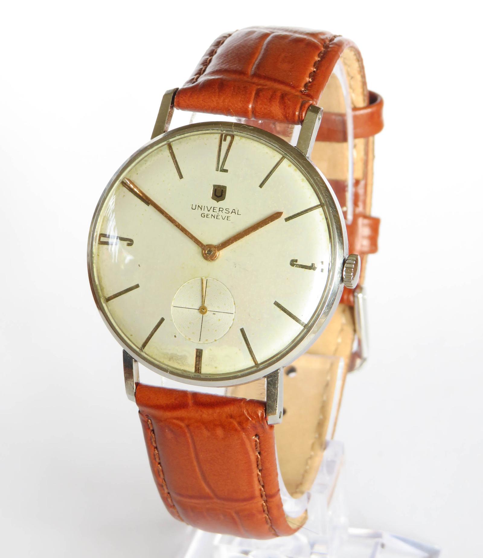 Watch: Gents Universal Geneve Wrist Watch 1955 (1 of 5) Watch: Gents Universal Geneve Wrist Watch 1955 (1 of 5)