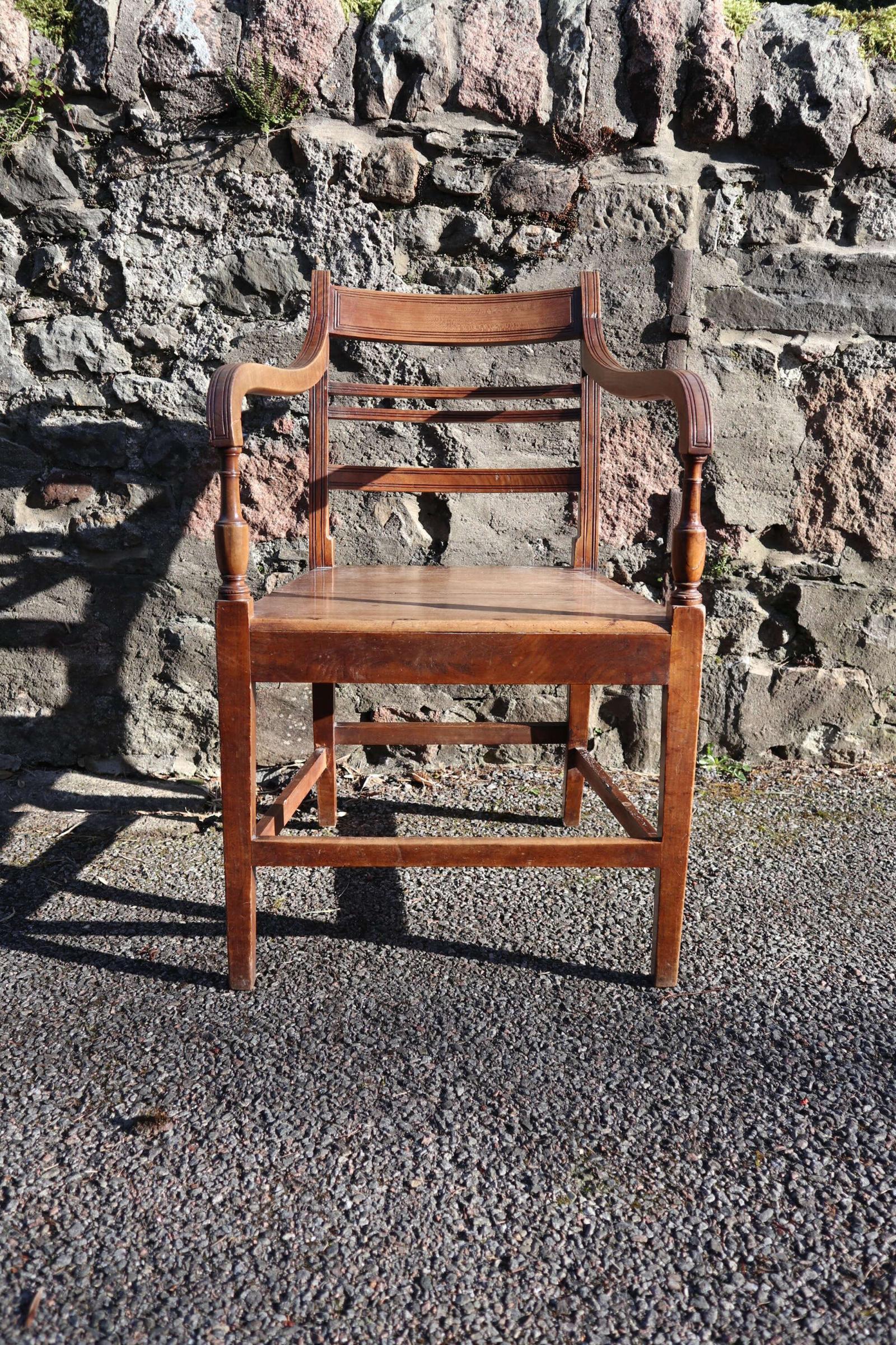 Scottish Regency Glasgow Pattern Armchair c.1820 (1 of 30)