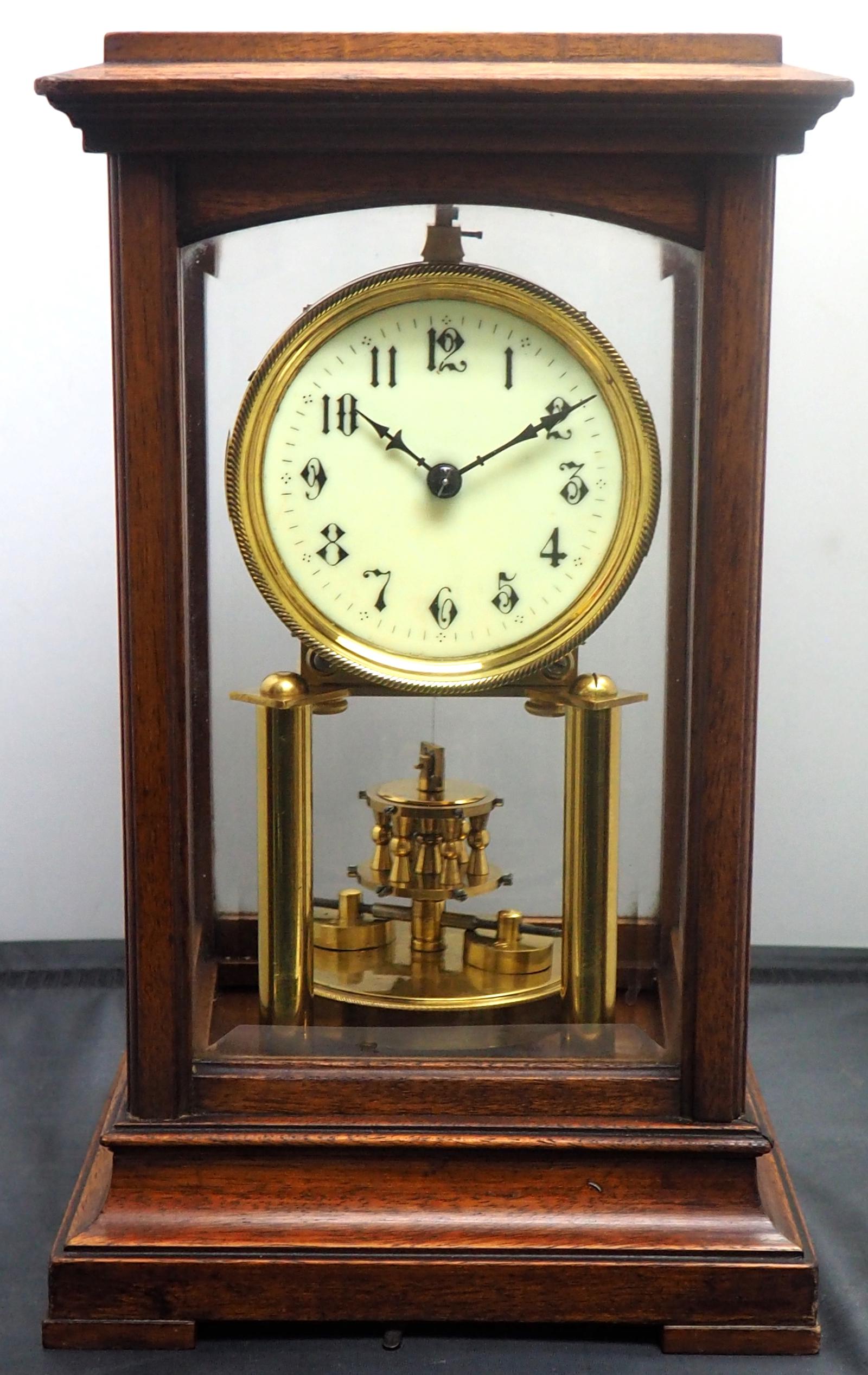 Gustav Becker 400-day Torsion Clock German Mantel Clock Mahogany & Bevelled Glass Case (1 of 9) Gustav Becker 400-day Torsion Clock German Mantel Clock Mahogany & Bevelled Glass Case (1 of 9)