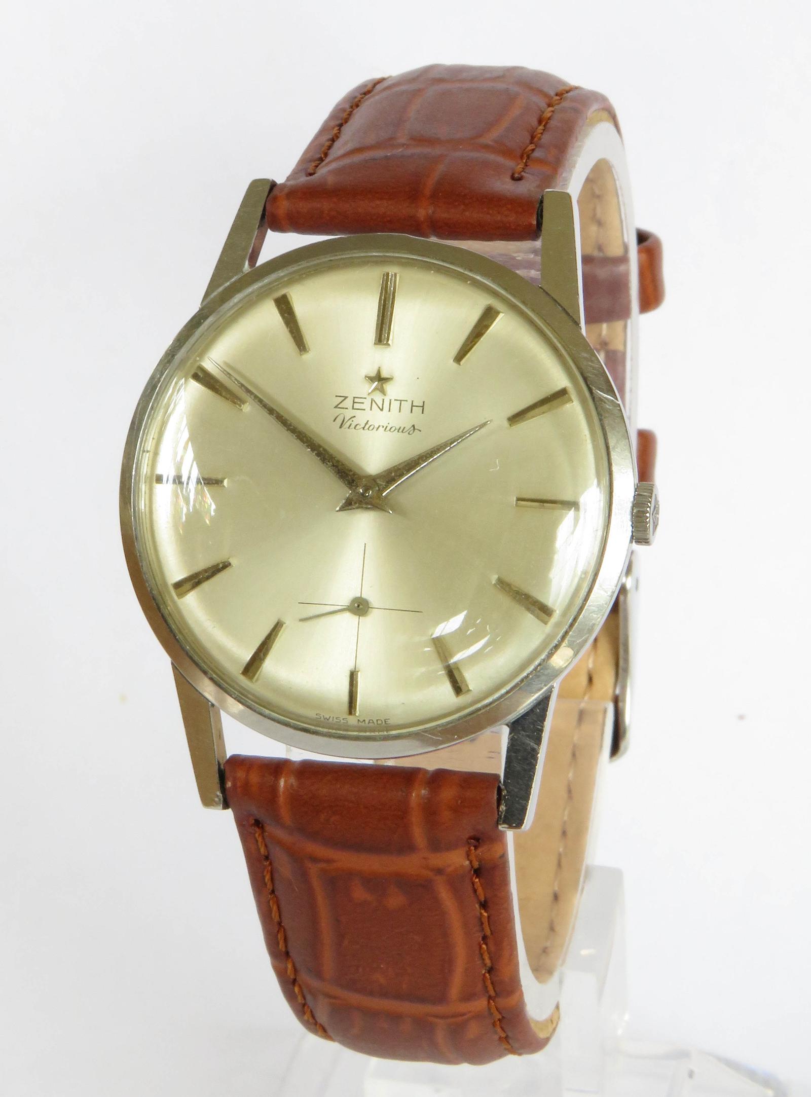 Watch: Gents Zenith Stellina Victorious Wrist Watch c.1963 (1 of 5)