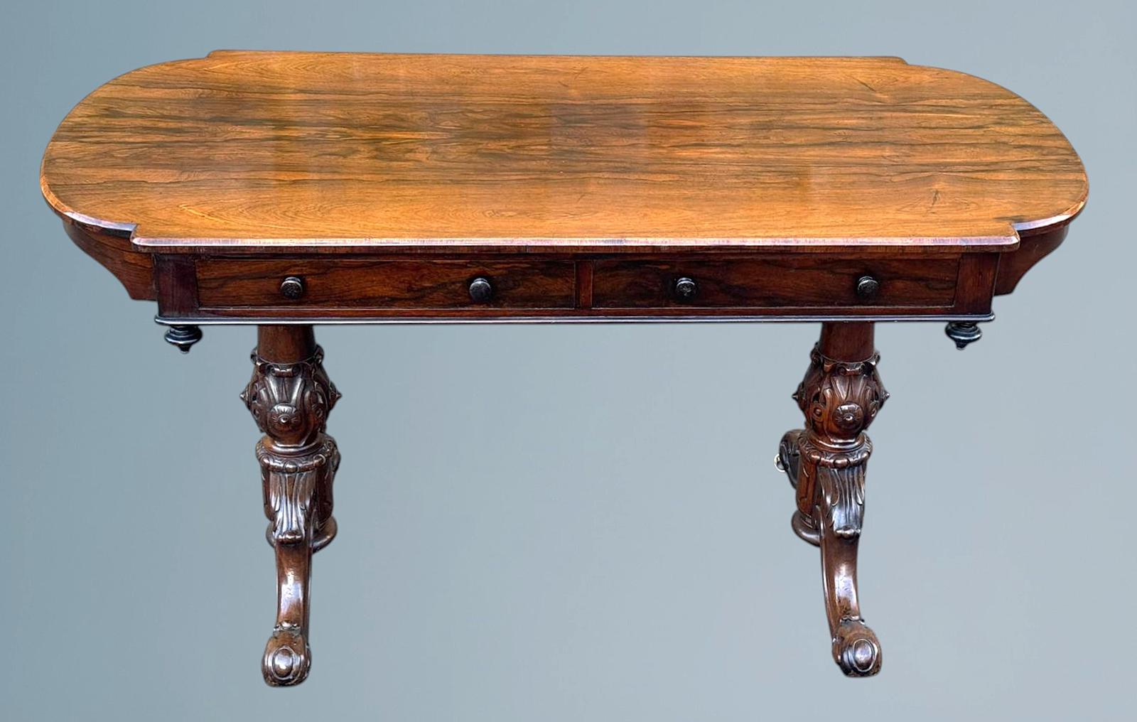 19th Century Victorian Rosewood Writing Table / Centre Table (1 of 15) 19th Century Victorian Rosewood Writing Table / Centre Table (1 of 15)