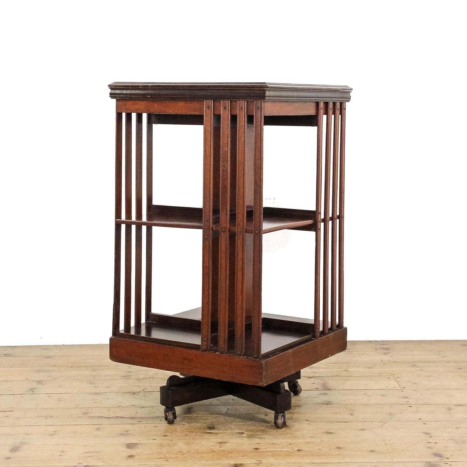 Antique Early 20th Century Mahogany Revolving Bookcase (1 of 9)