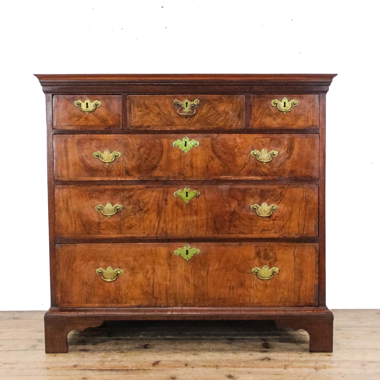 Antique 19th Century Walnut Chest of Drawers (1 of 9)