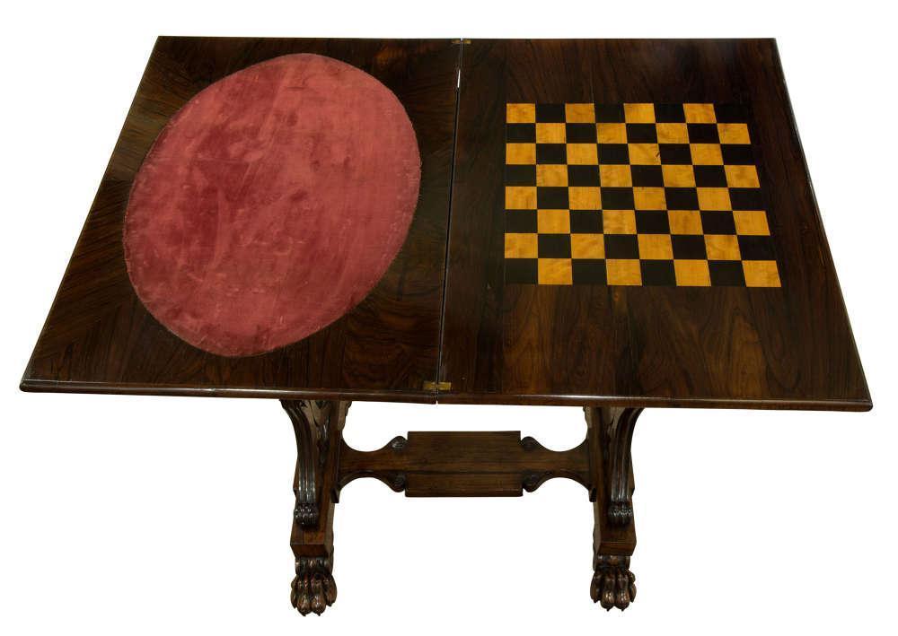 Regency Rosewood Games Table c.1820 (1 of 9)