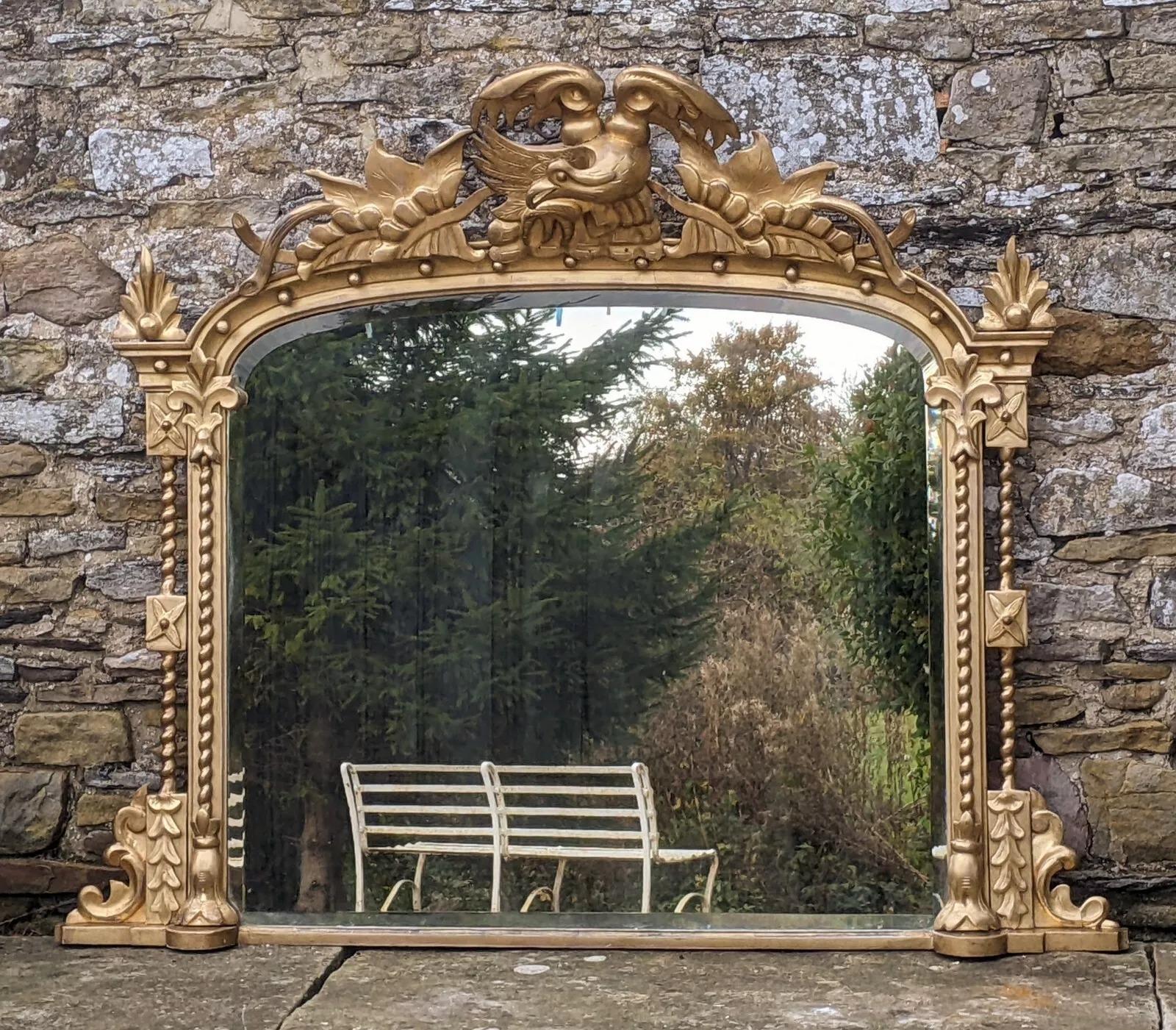 Good Large William IV Overmantel Mirror (1 of 12)