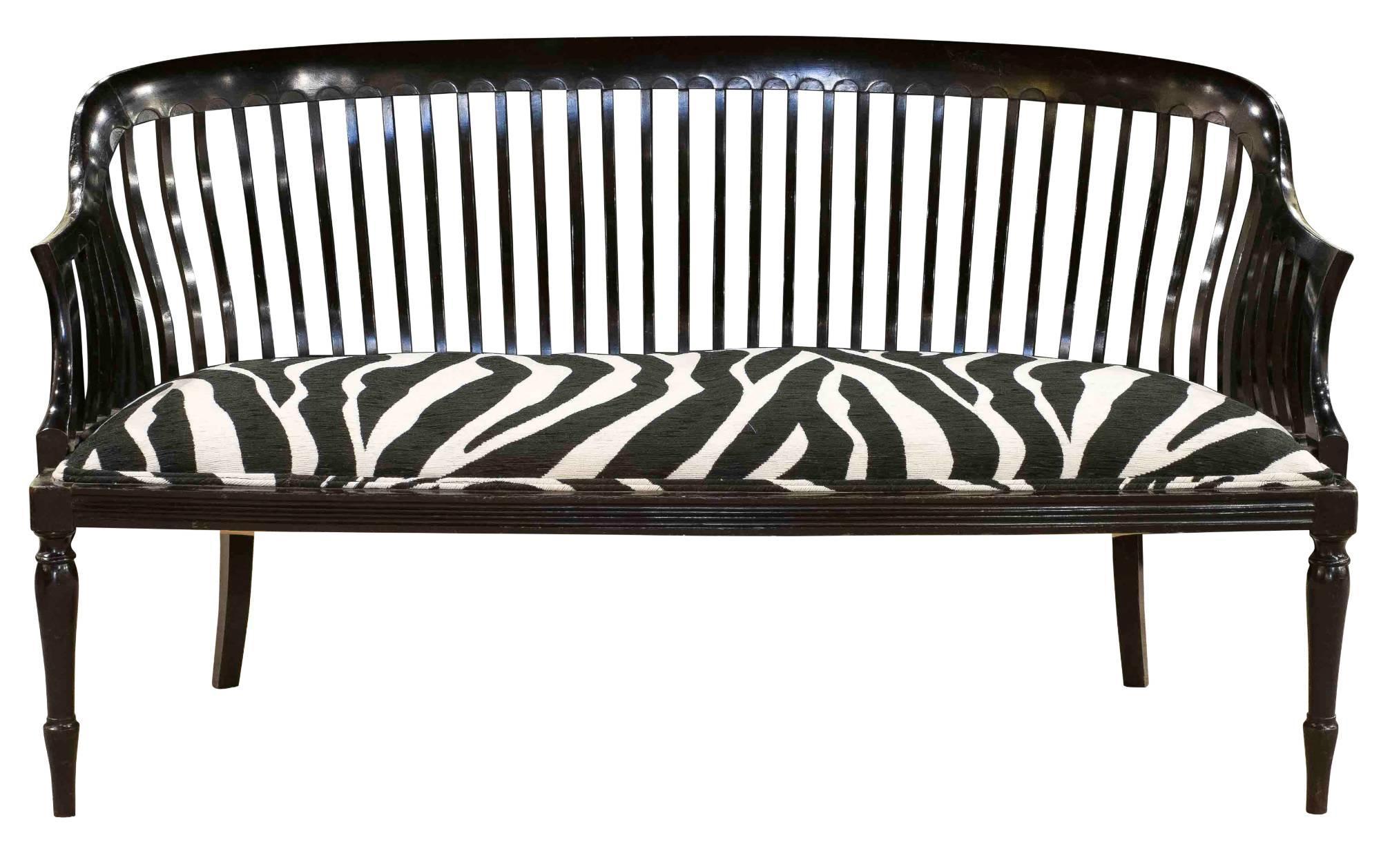 Zebra Skin Pattern Covered Sofa (1 of 1) Zebra Skin Pattern Covered Sofa (1 of 1)