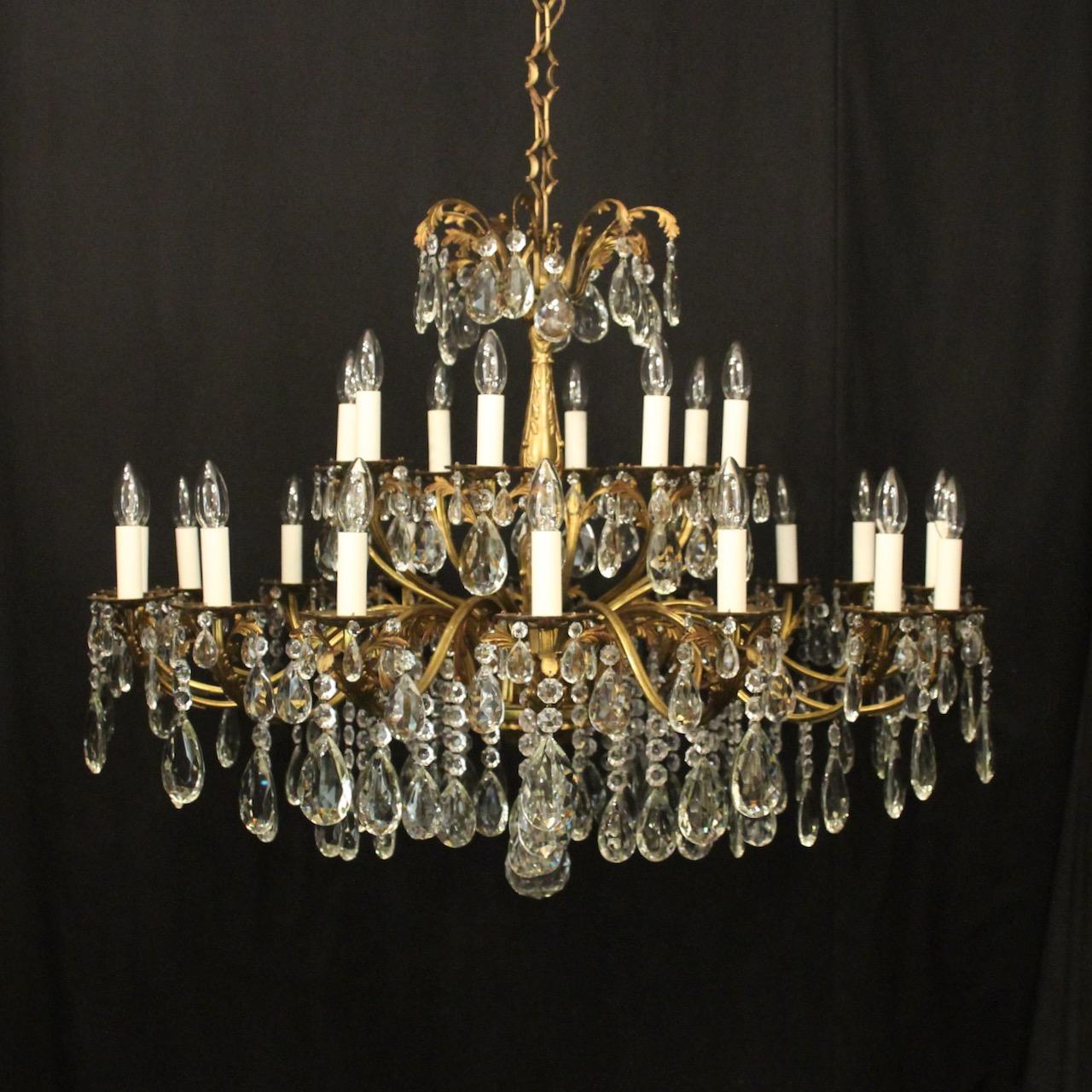 French 24 Light Gilded Antique Chandelier (1 of 10)