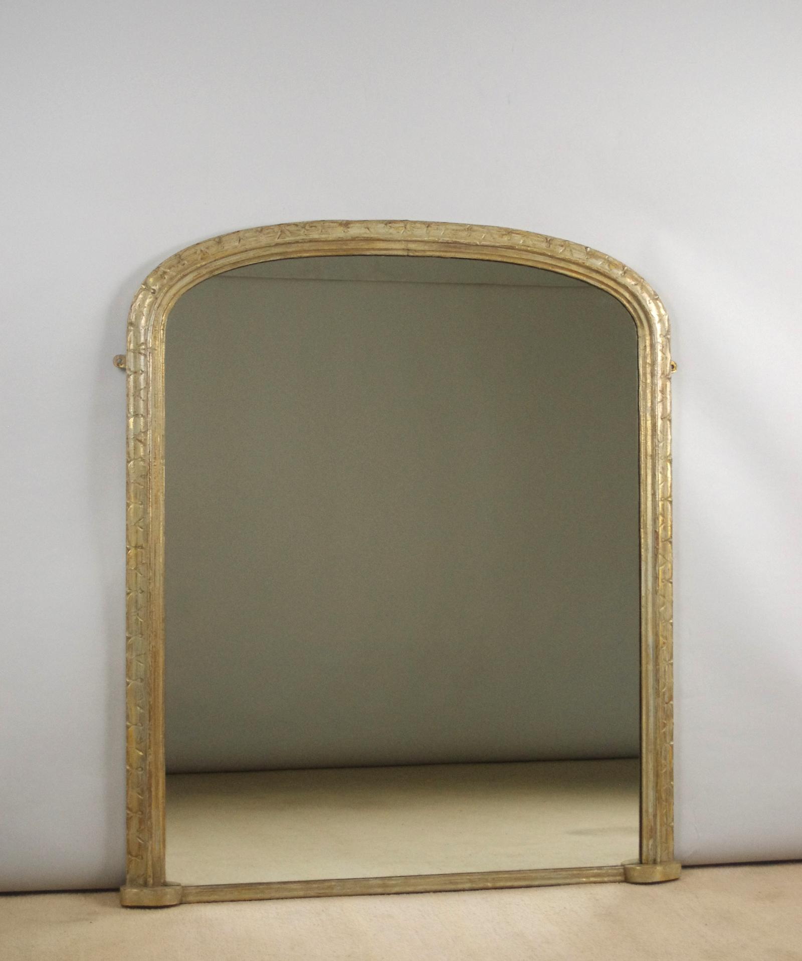 Victorian Painted Arch Top Overmantle Mirror (1 of 7)