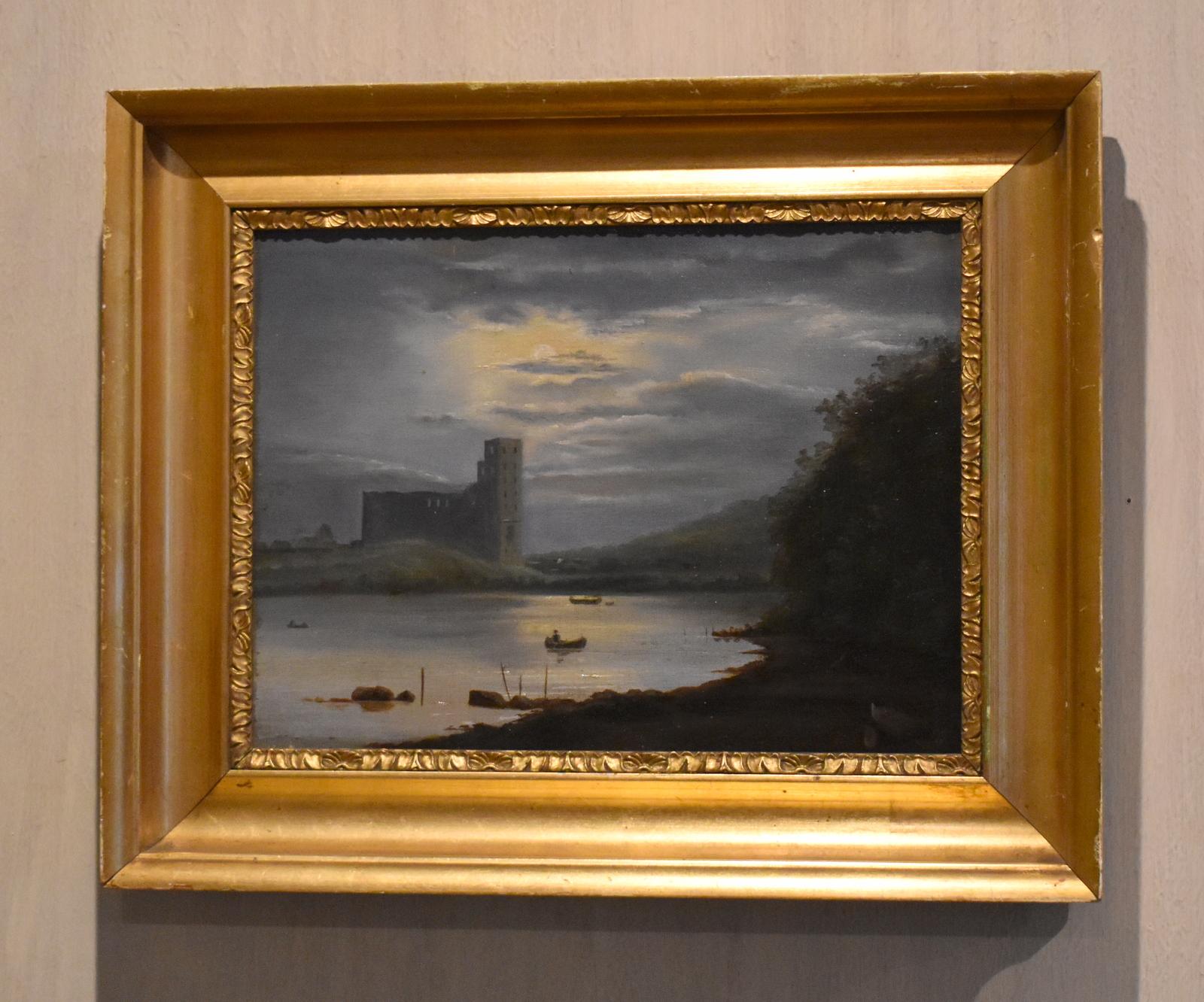 Dutch Moonlit Landscape Nocturne Oil Painting (1 of 7) Dutch Moonlit Landscape Nocturne Oil Painting (1 of 7)