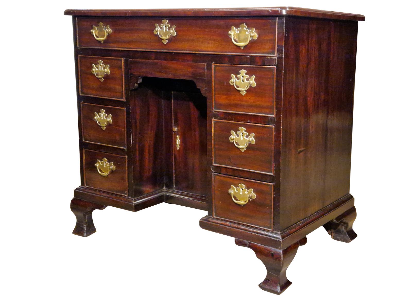 18thc Cuban Mahogany Kneehole Desk (1 of 1)