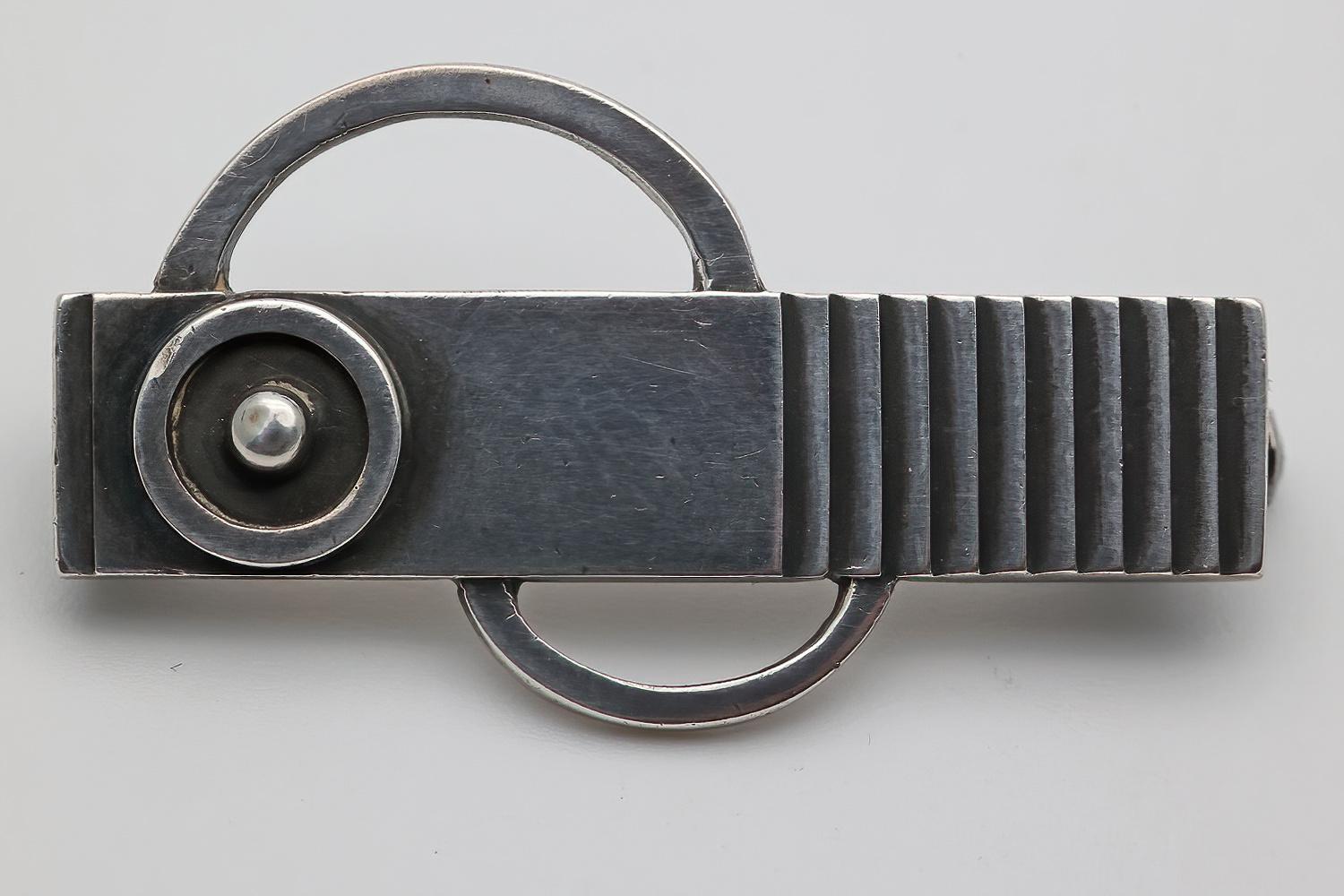 Small Georg Jensen Rare Early Abstract Brooch by Gundlach-pedersen (1 of 2)