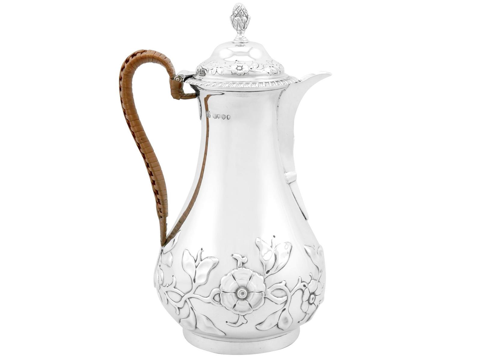 Sterling Silver Hot Water / Coffee Jug - Antique Victorian 1883 (1 of 9) Sterling Silver Hot Water / Coffee Jug - Antique Victorian 1883 (1 of 9)