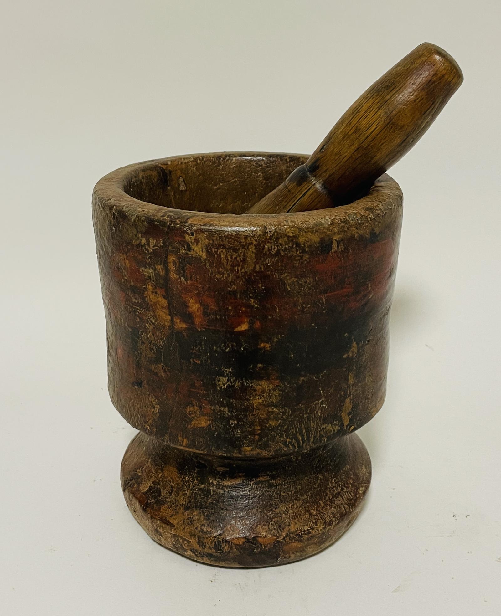 Antique Wooden Pestle & Mortar (1 of 13) Antique Wooden Pestle & Mortar (1 of 13)