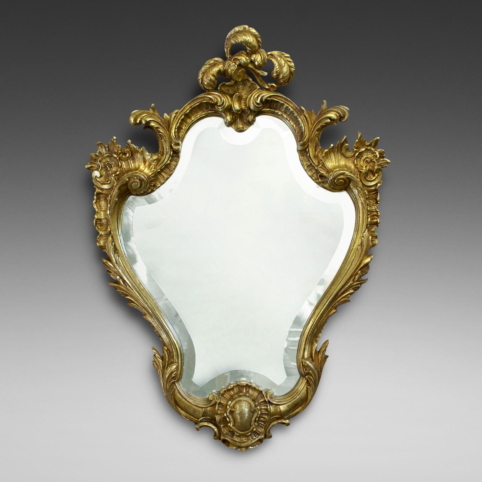 Gilt Frame Rococo Style Wall Mirror (1 of 3) Gilt Frame Rococo Style Wall Mirror (1 of 3)
