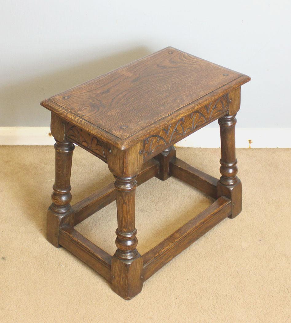 Antique Oak Joint Stool, Coffee Table (1 of 8) Antique Oak Joint Stool, Coffee Table (1 of 8)