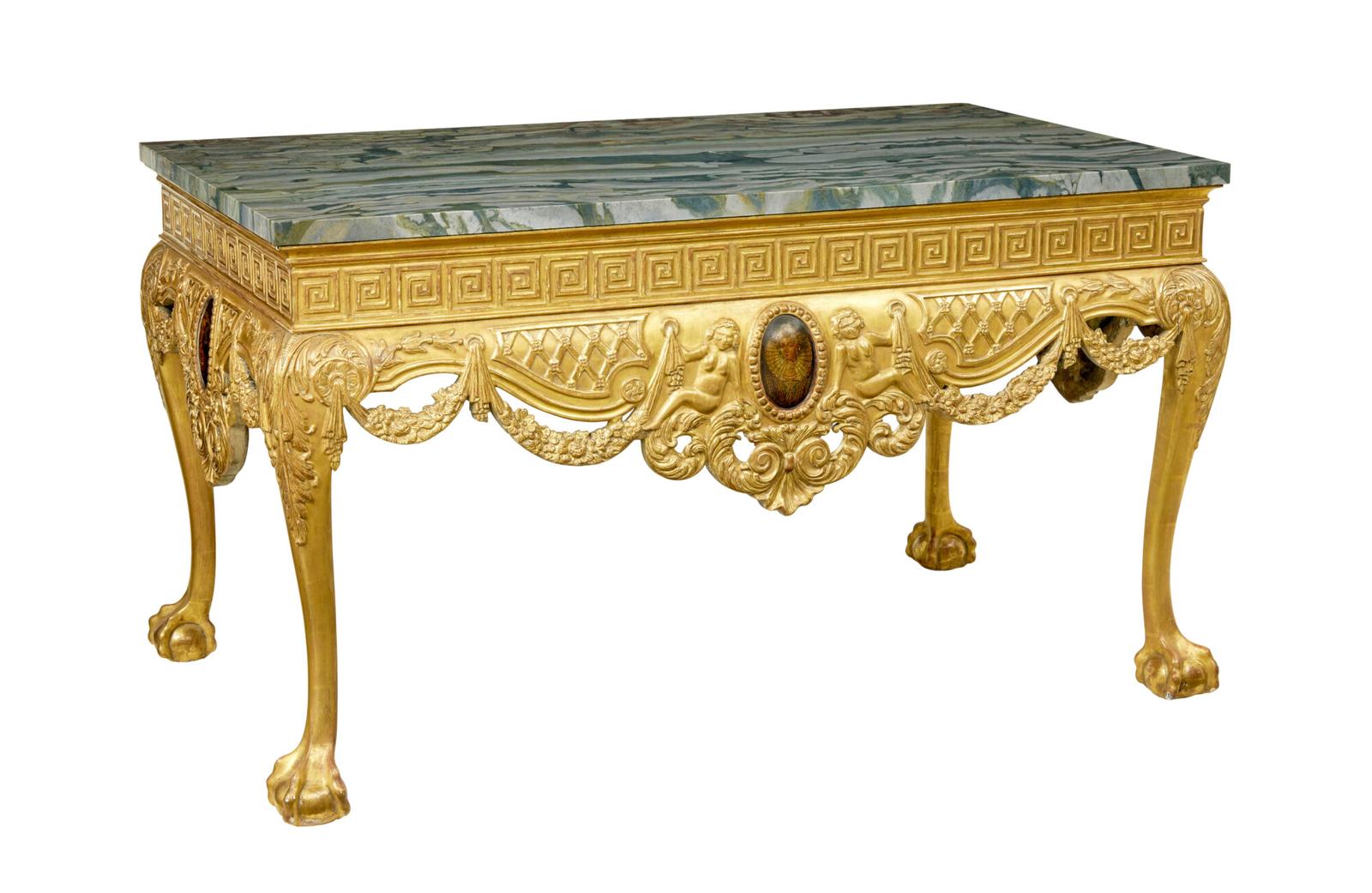 19th Century George Ii Influenced Marble Top Center Table (1 of 15) 19th Century George Ii Influenced Marble Top Center Table (1 of 15)