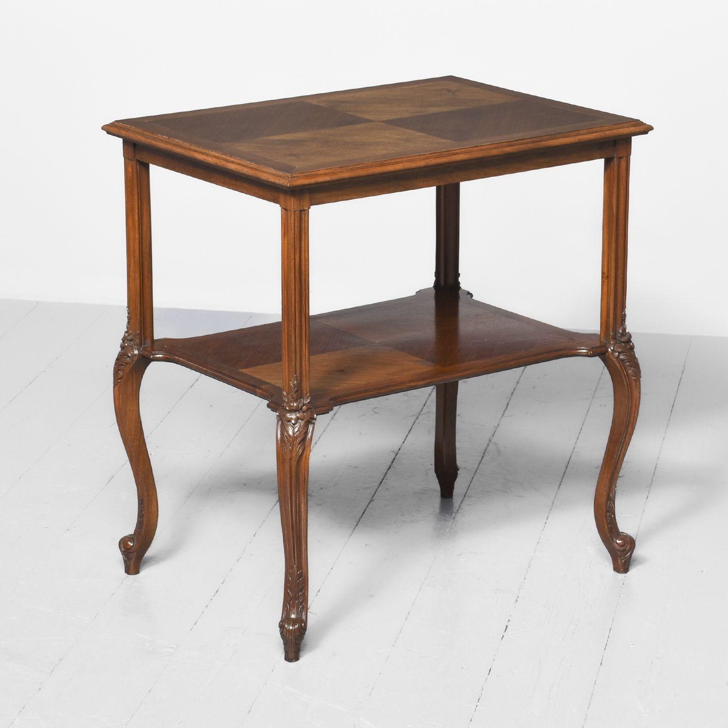 Walnut Two Tier Étagère (1 of 7) Walnut Two Tier Étagère (1 of 7)