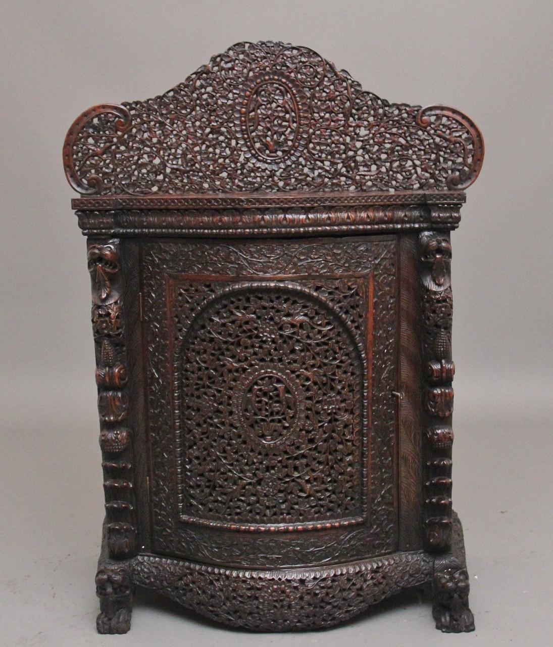 Superb Quality 19th Century Anglo Indian Cabinet (1 of 18)