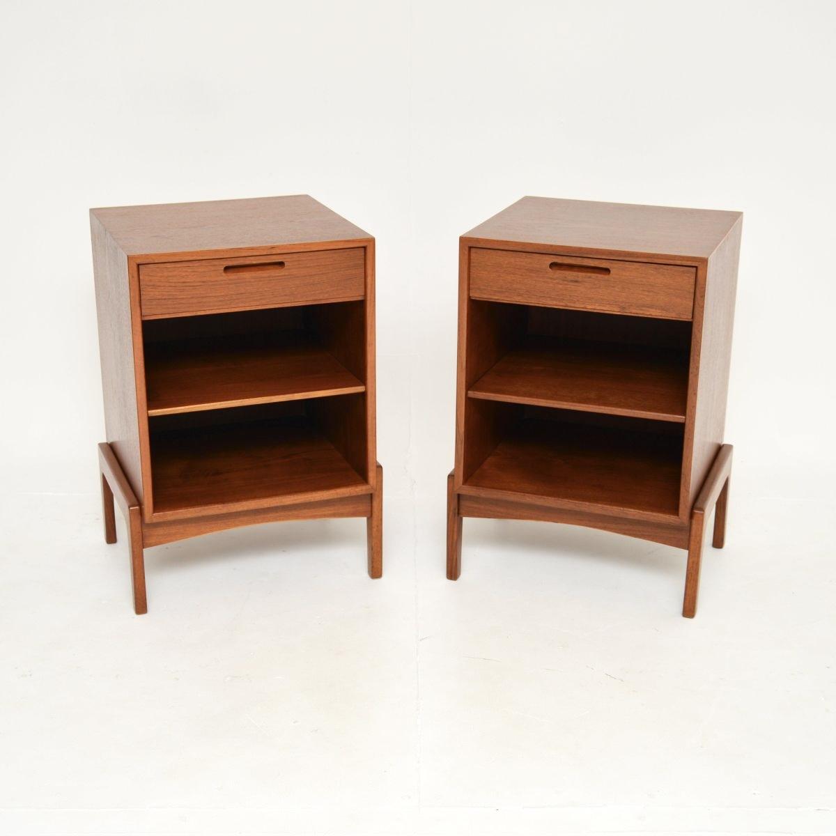 Pair of Danish Vintage Teak Bedside Cabinets by IB Kofod Larsen (1 of 11)