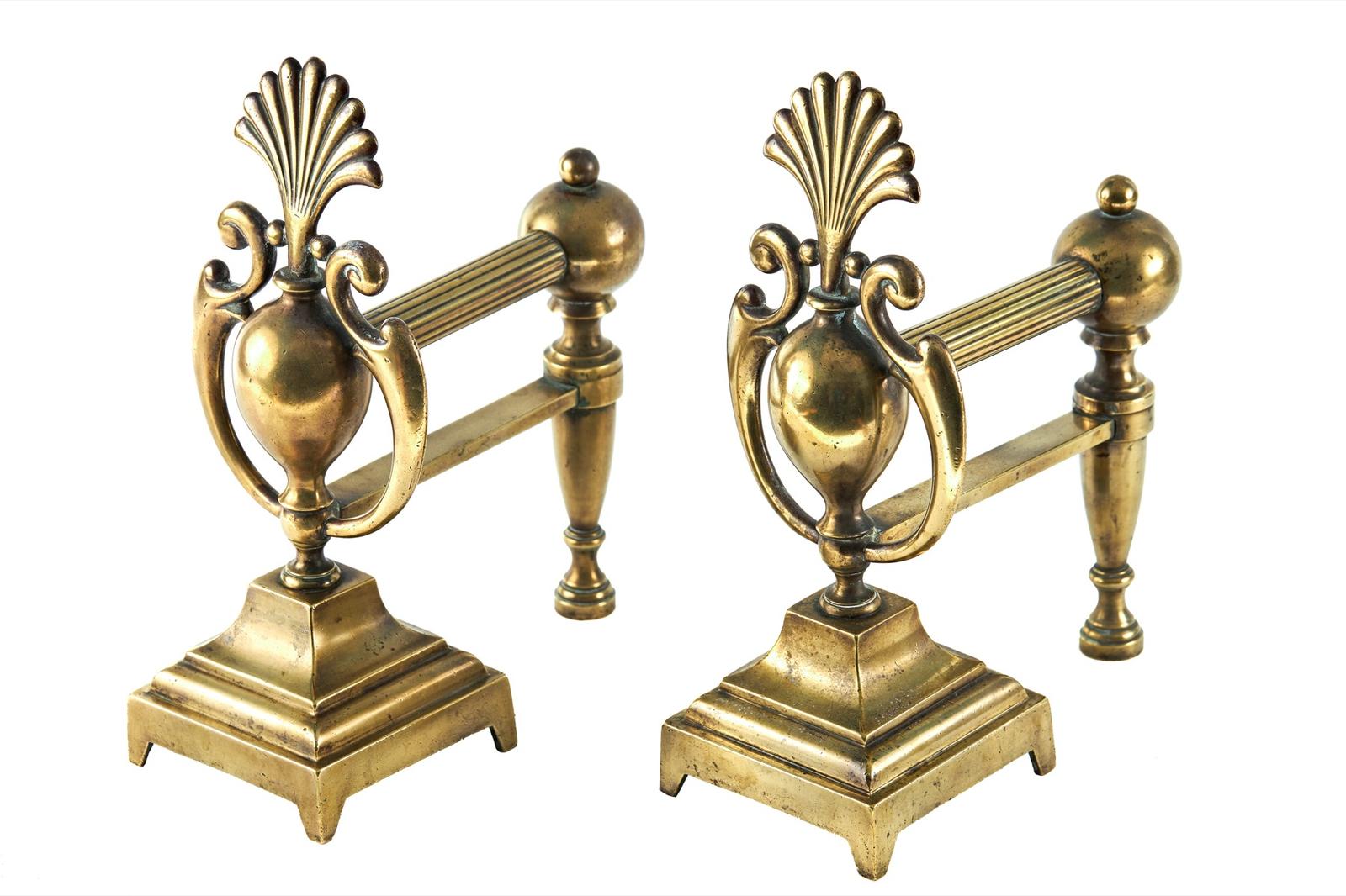 Pair of Quality Antique Victorian Brass Firedogs (1 of 8) Pair of Quality Antique Victorian Brass Firedogs (1 of 8)