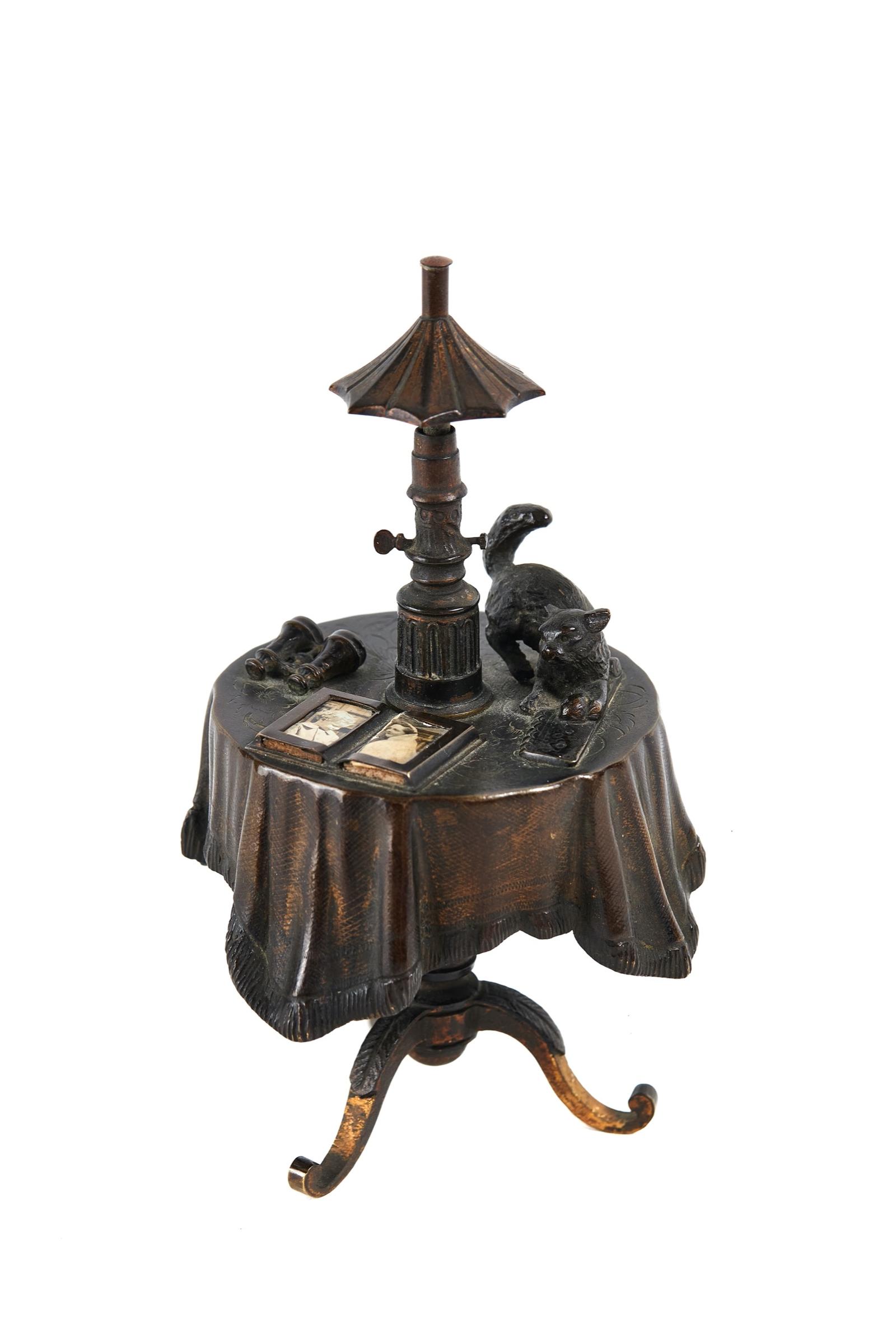 Rare Victorian Gilt Bronze Table Bell (1 of 6)