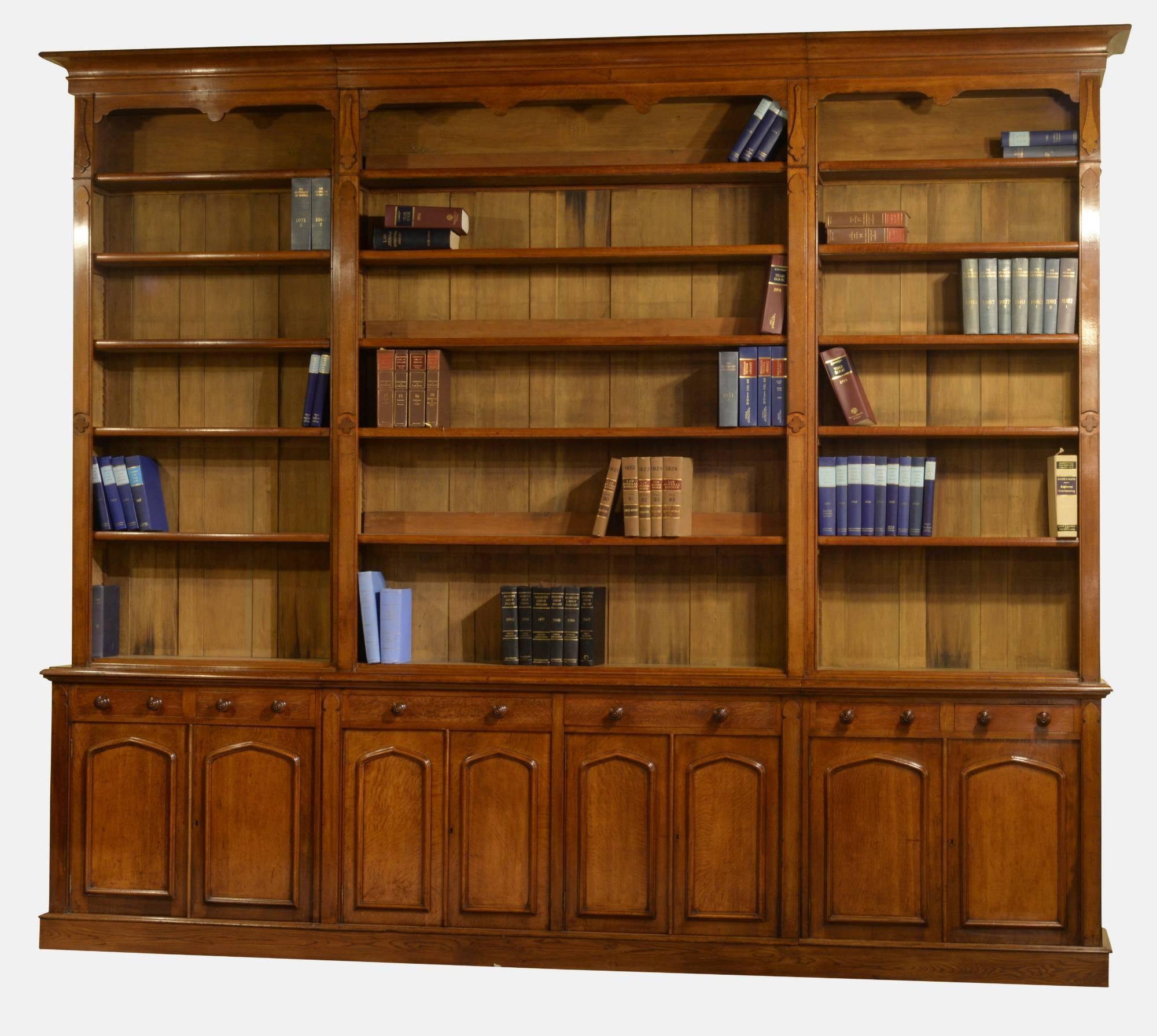 Victorian Gothic Oak Library Bookcase (1 of 1) Victorian Gothic Oak Library Bookcase (1 of 1)