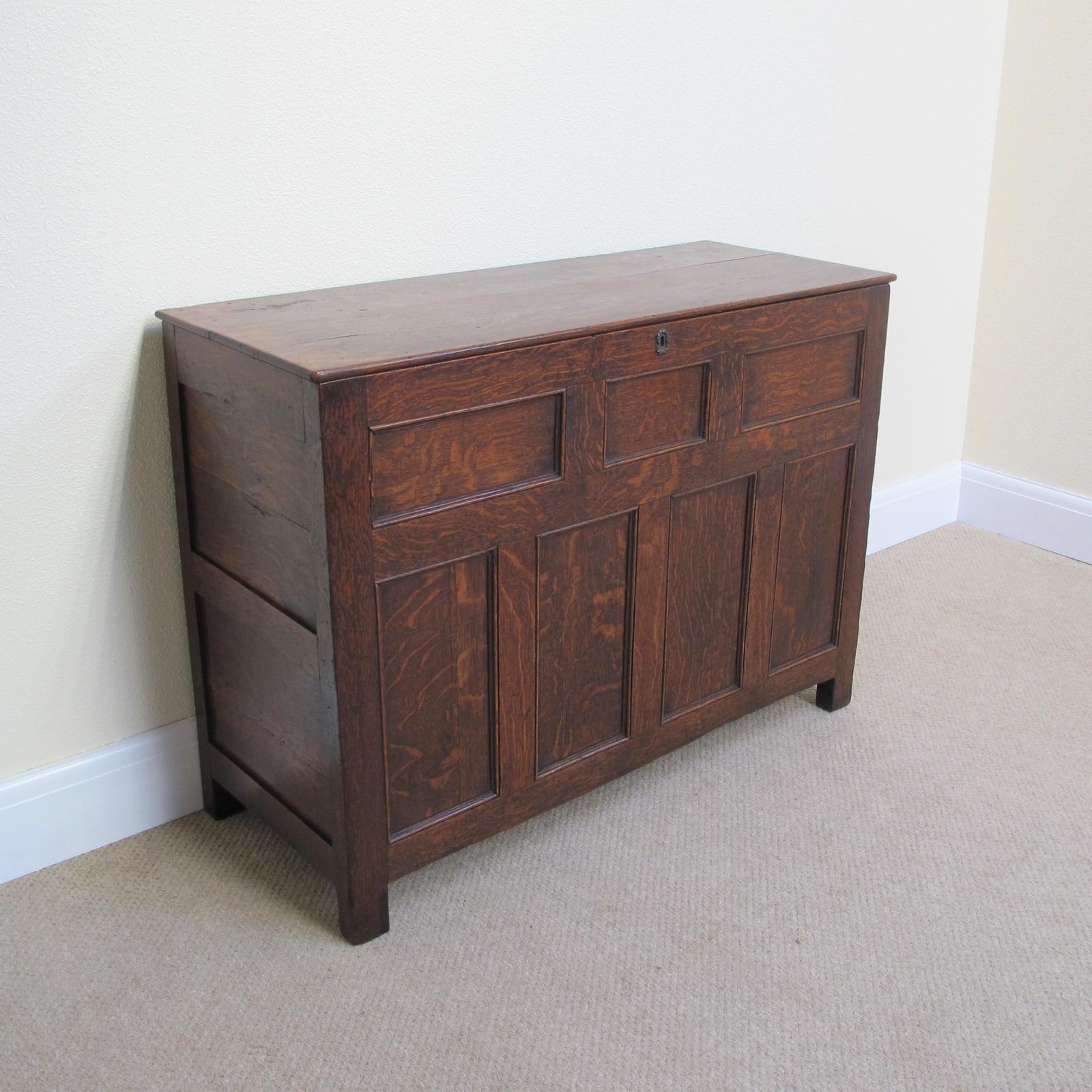 Oak Blanket Chest / Coffer - Georgian (1 of 6) Oak Blanket Chest / Coffer - Georgian (1 of 6)