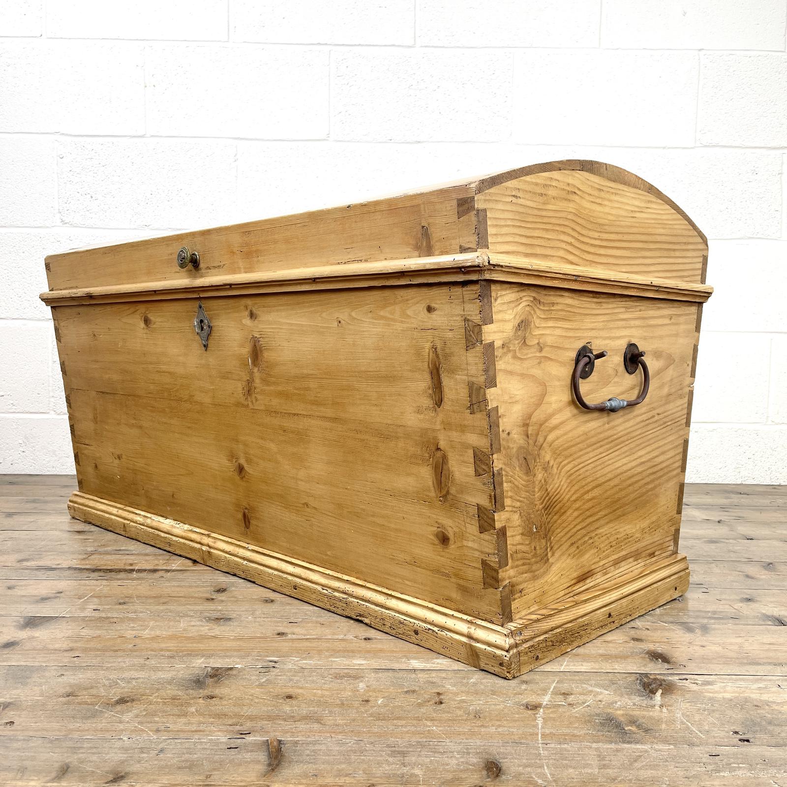 Antique Pine Top Trunk (1 of 12) Antique Pine Top Trunk (1 of 12)