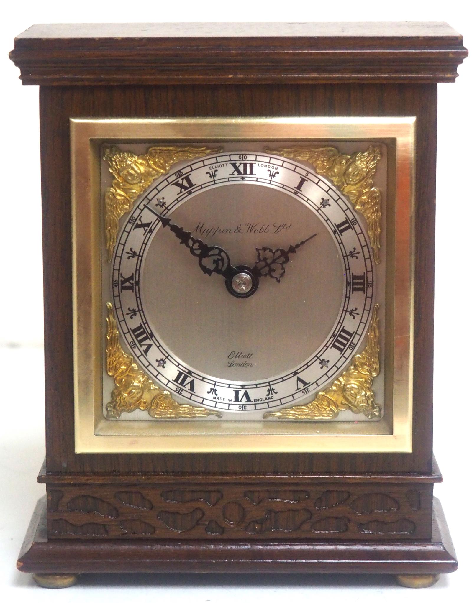 Mappin Webb Vintage Oak Mantel Clock Miniature Bracket Clock by Elliott of London (1 of 8) Mappin Webb Vintage Oak Mantel Clock Miniature Bracket Clock by Elliott of London (1 of 8)