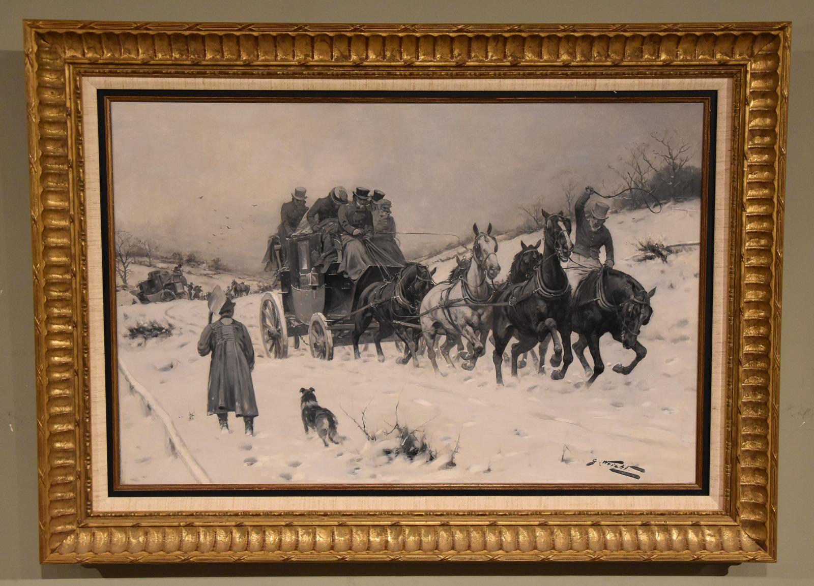 Oil Painting by George Wright "Out of the Snowdrifts" (1 of 6) Oil Painting by George Wright "Out of the Snowdrifts" (1 of 6)