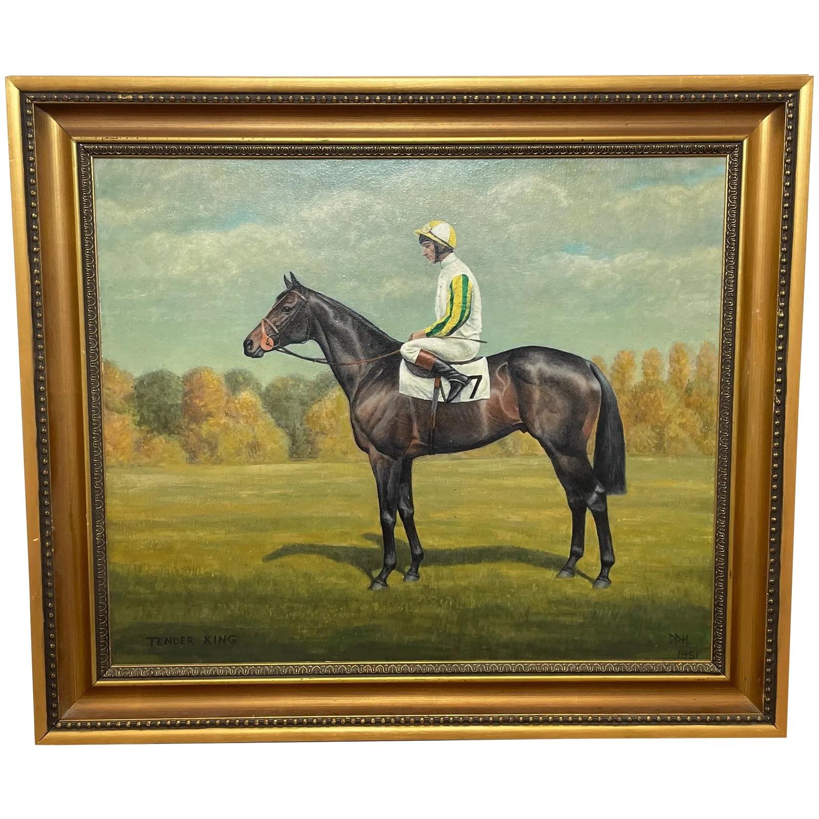 Oil Painting Winner Windsor Castle Stakes Race Horse Tender King & Jockey by Diana Douglas Hamilton (1 of 47) Oil Painting Winner Windsor Castle Stakes Race Horse Tender King & Jockey by Diana Douglas Hamilton (1 of 47)
