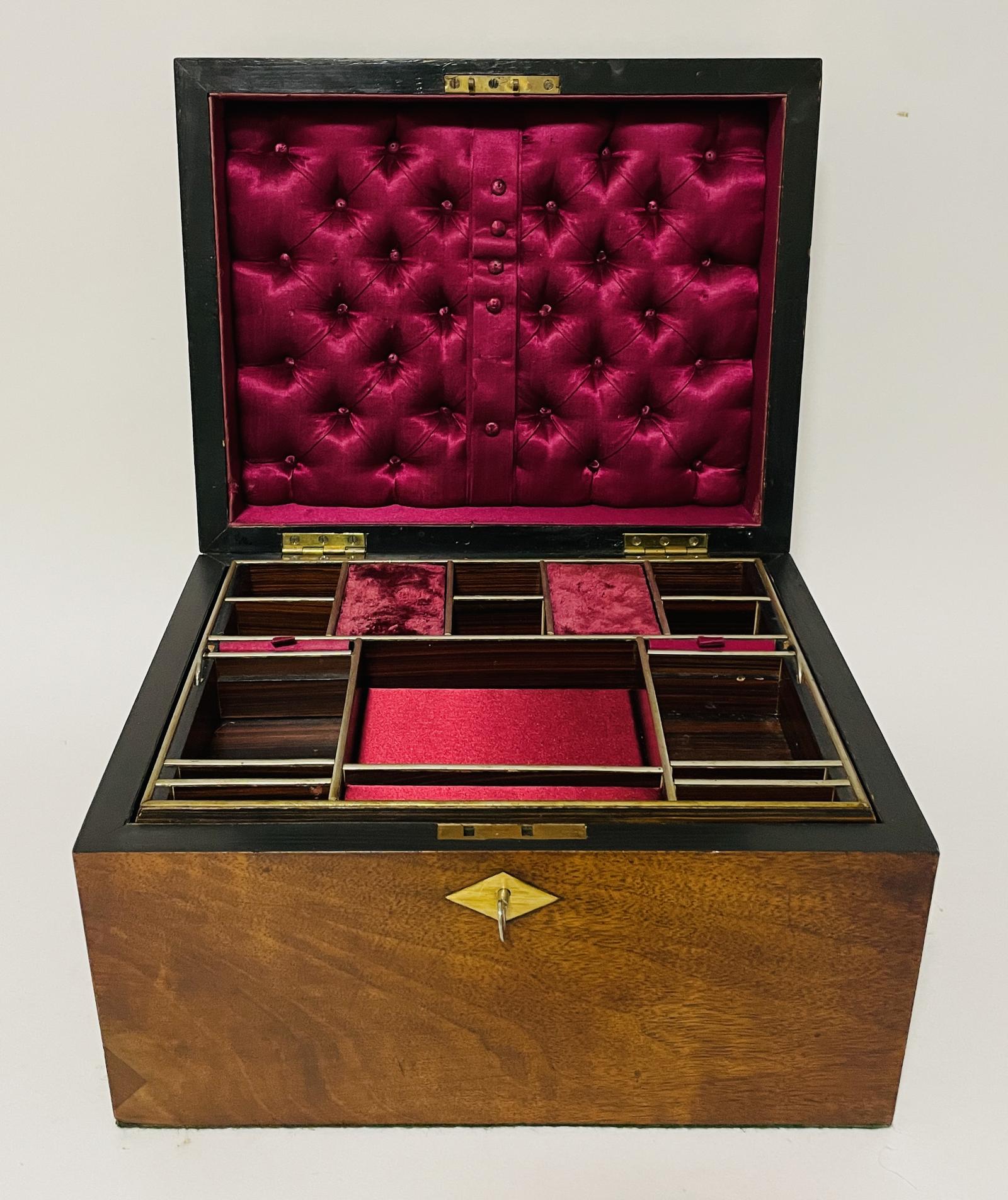 Antique Victorian Inlaid Jewellery or Sewing Box (1 of 20) Antique Victorian Inlaid Jewellery or Sewing Box (1 of 20)