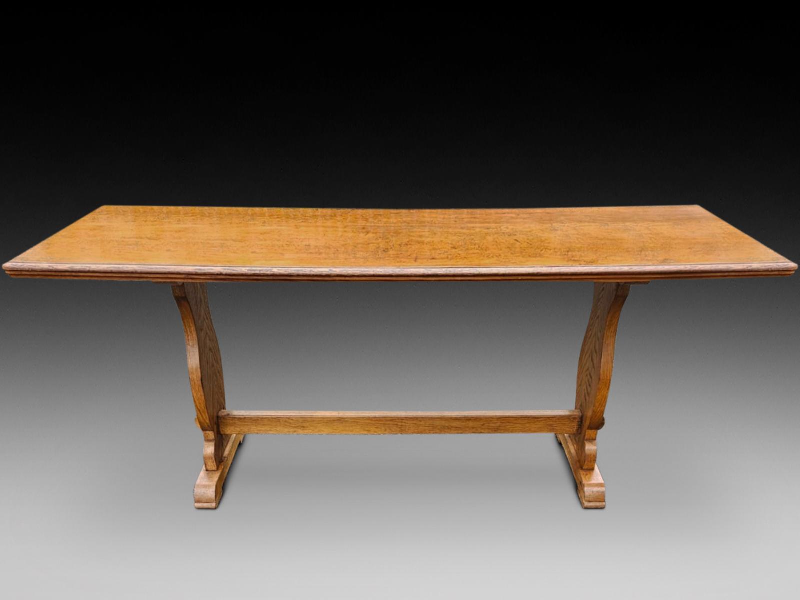 20th Century Burr Oak Refectory Table (1 of 4) 20th Century Burr Oak Refectory Table (1 of 4)