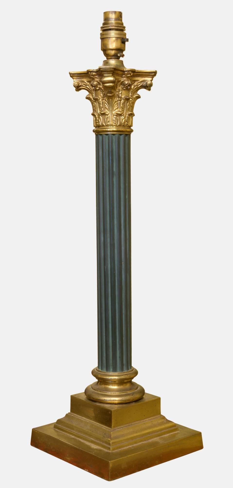 Ormolu Mounted Corinthian Column Table Lamp c.1880 (1 of 1) Ormolu Mounted Corinthian Column Table Lamp c.1880 (1 of 1)