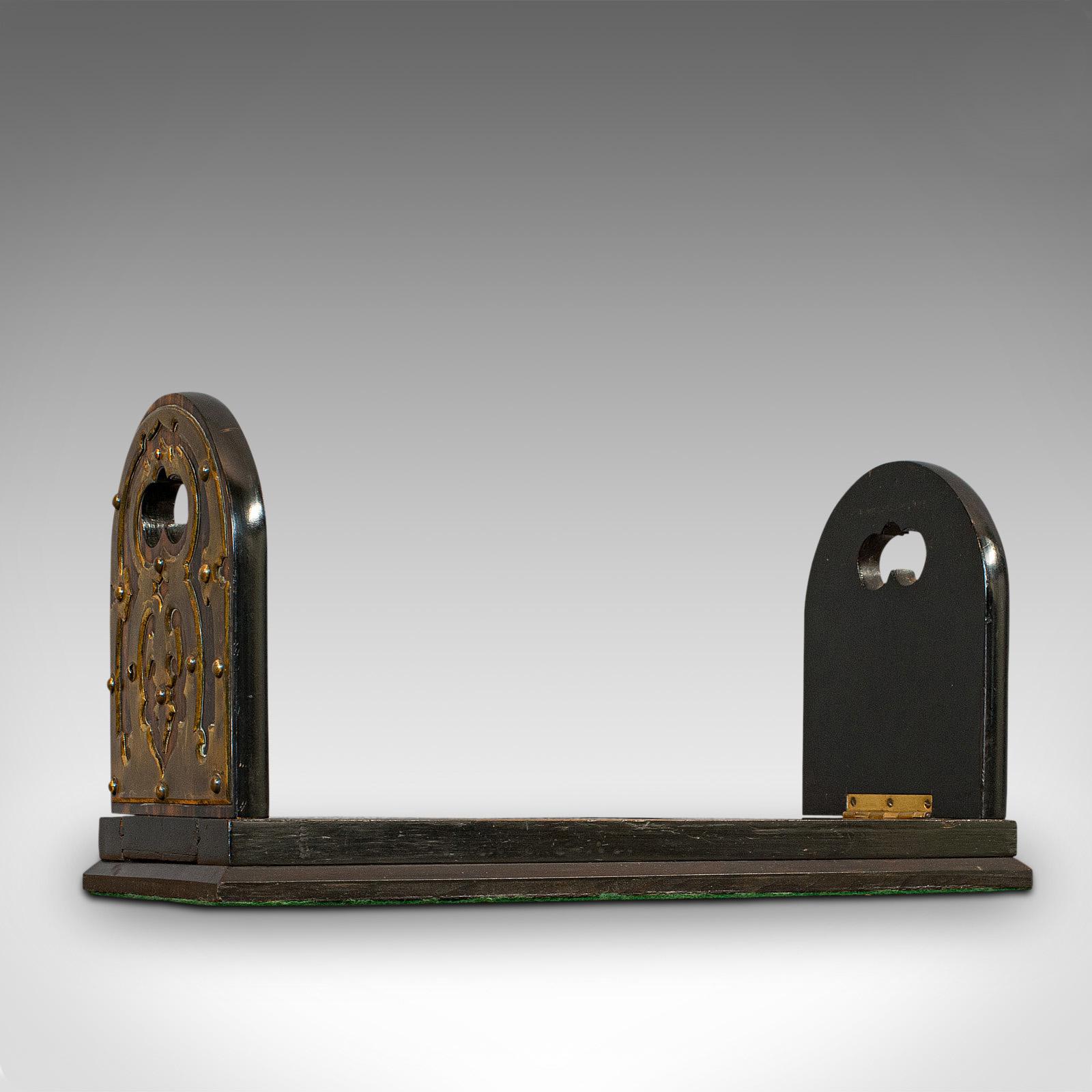 Antique Extending Book Slide, Coromandel, Bookend, Rack, Victorian c.1880 (1 of 11)