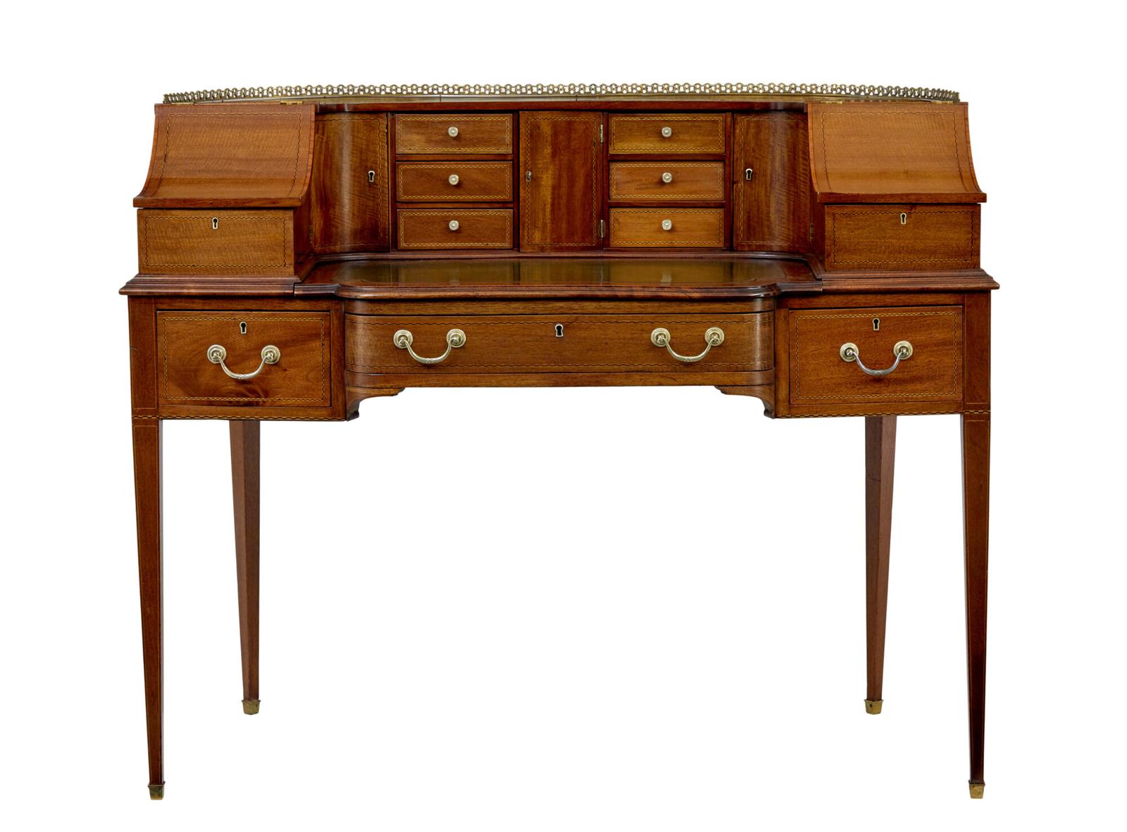 19th Century Mahogany Carlton House Desk (1 of 11) 19th Century Mahogany Carlton House Desk (1 of 11)