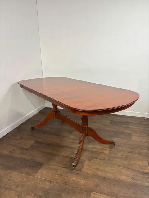 Vintage Yew Wood Extending Dining Table (1 of 13) Vintage Yew Wood Extending Dining Table (1 of 13)
