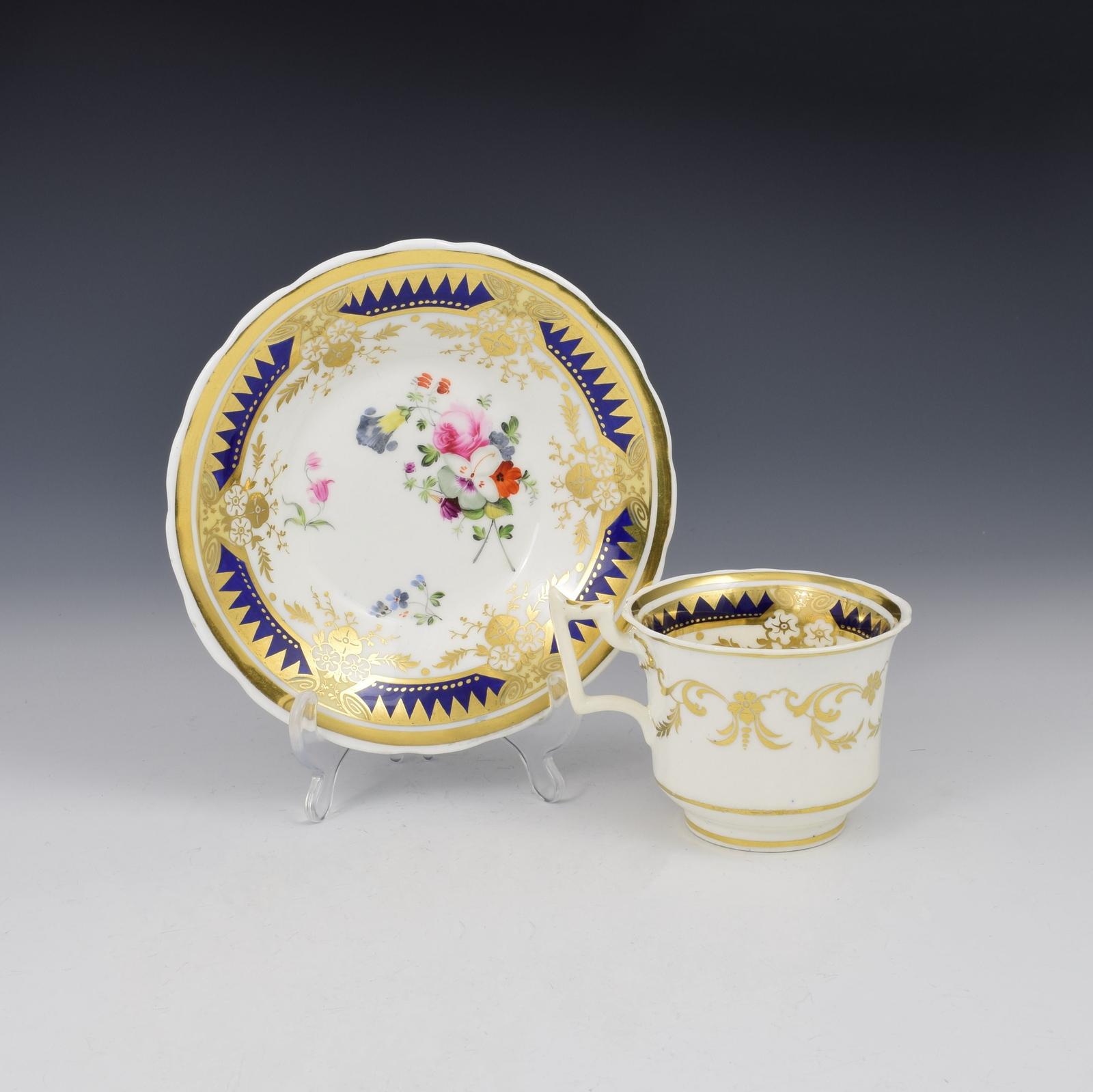 Ridgway Porcelain Coffee Cup & Saucer c.1825 Pattern 2/1865 (1 of 10) Ridgway Porcelain Coffee Cup & Saucer c.1825 Pattern 2/1865 (1 of 10)