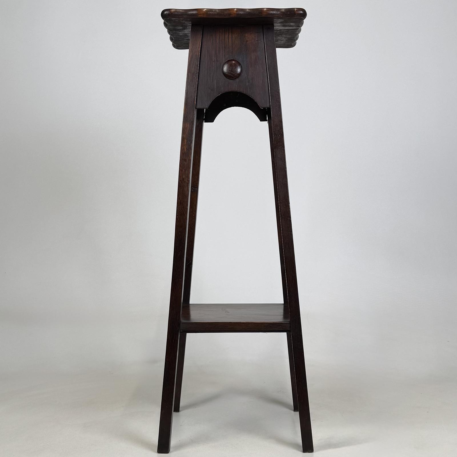 Antique 20th Century Edwardian Plant Stand In Oak (1 of 7) Antique 20th Century Edwardian Plant Stand In Oak (1 of 7)