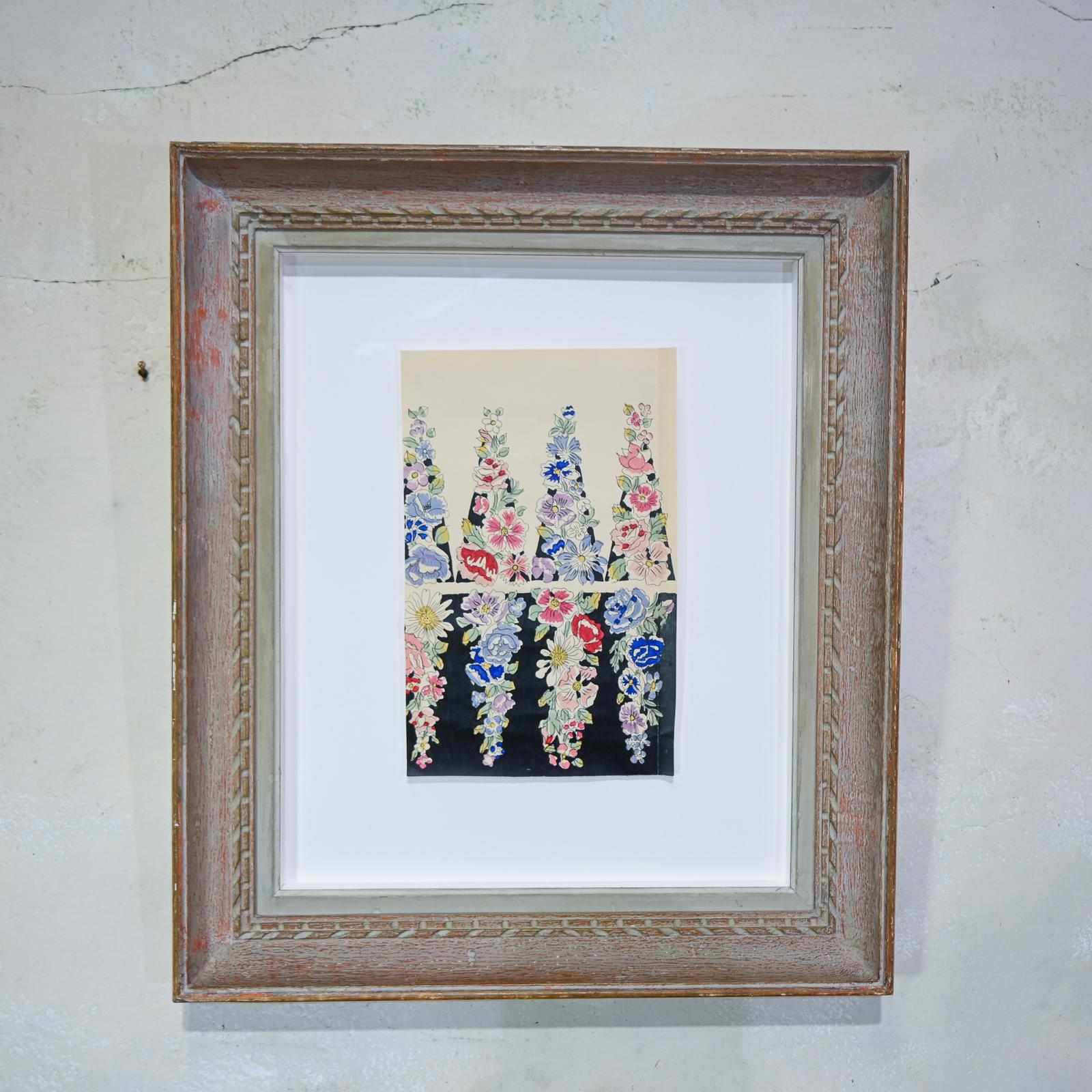 20th Century Gouache Painting - Raoul Dufy Flowers Design for Bianchini Ferier (1 of 18)