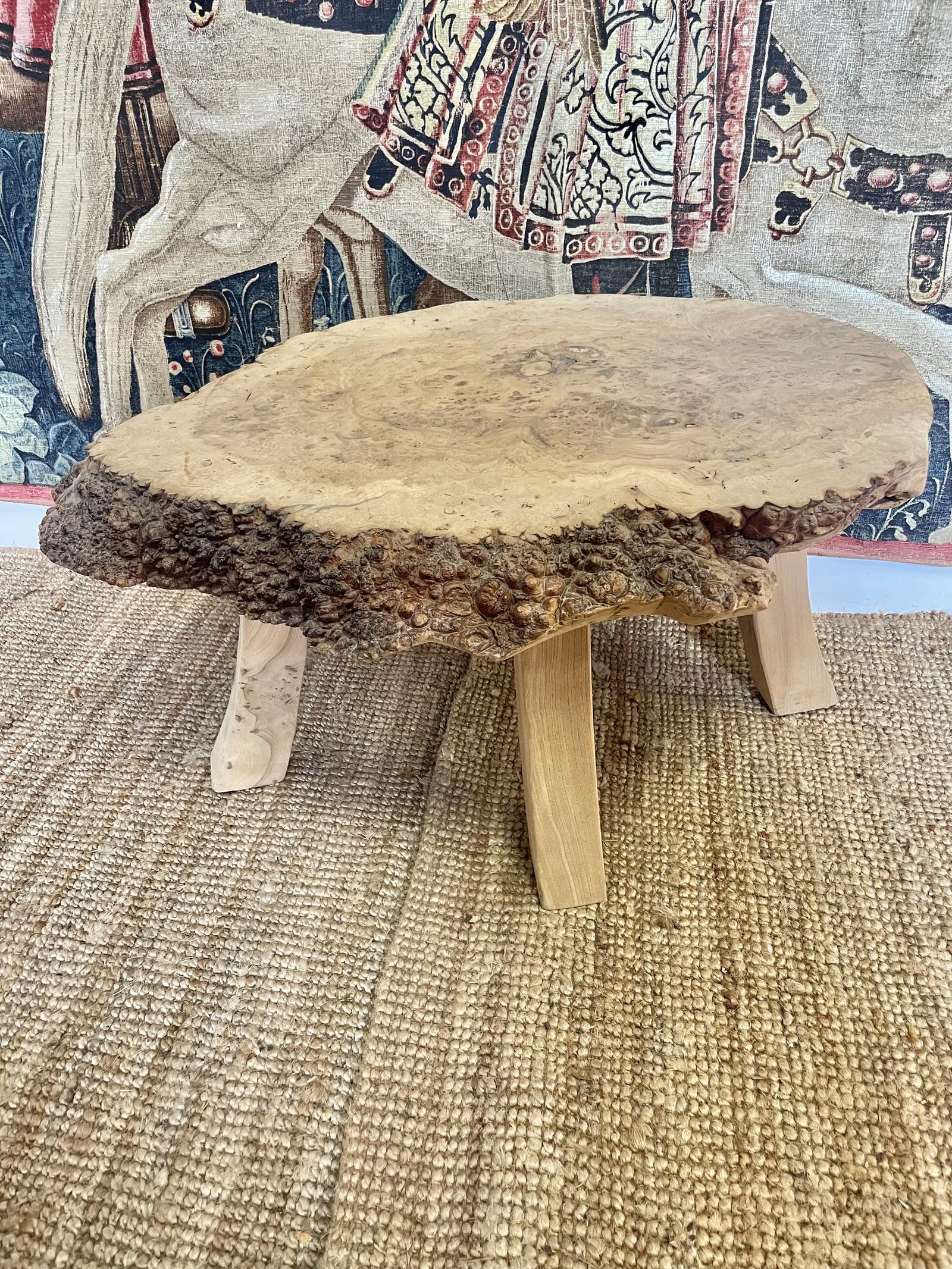 Scrubbed Burr Elm Coffee Table (1 of 6)