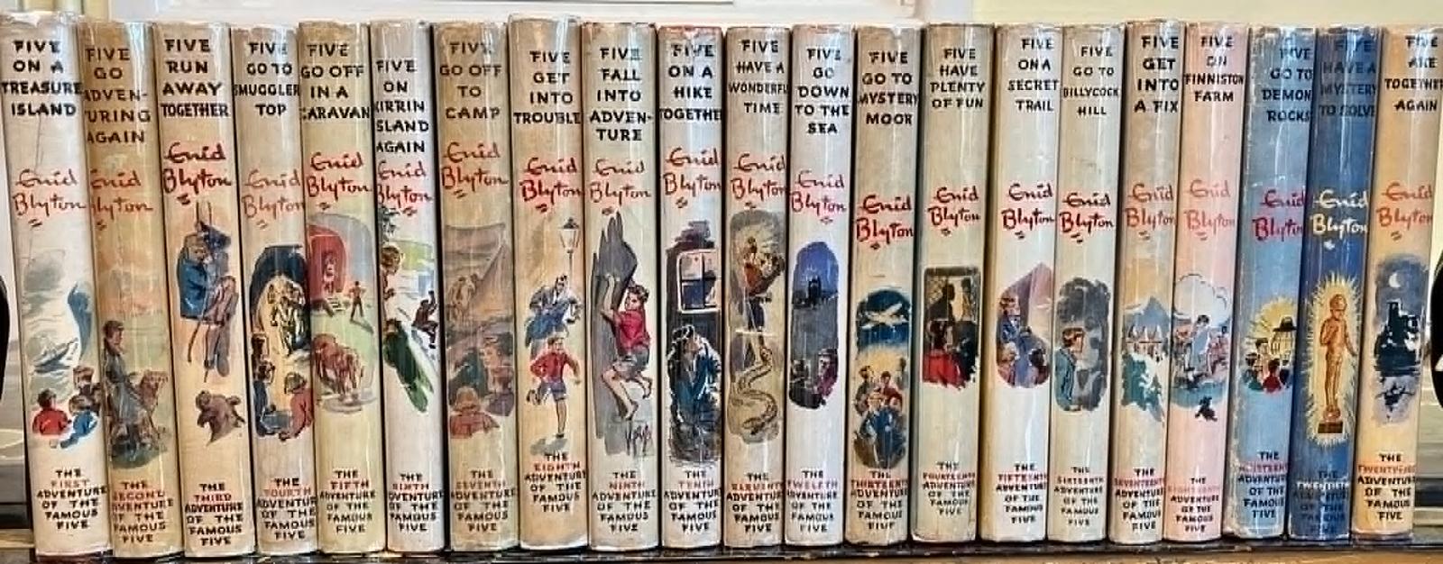 Enid Blyton Complete Set of Famous Five Books 21 Vols Early Printings + Jackets (1 of 4) Enid Blyton Complete Set of Famous Five Books 21 Vols Early Printings + Jackets (1 of 4)