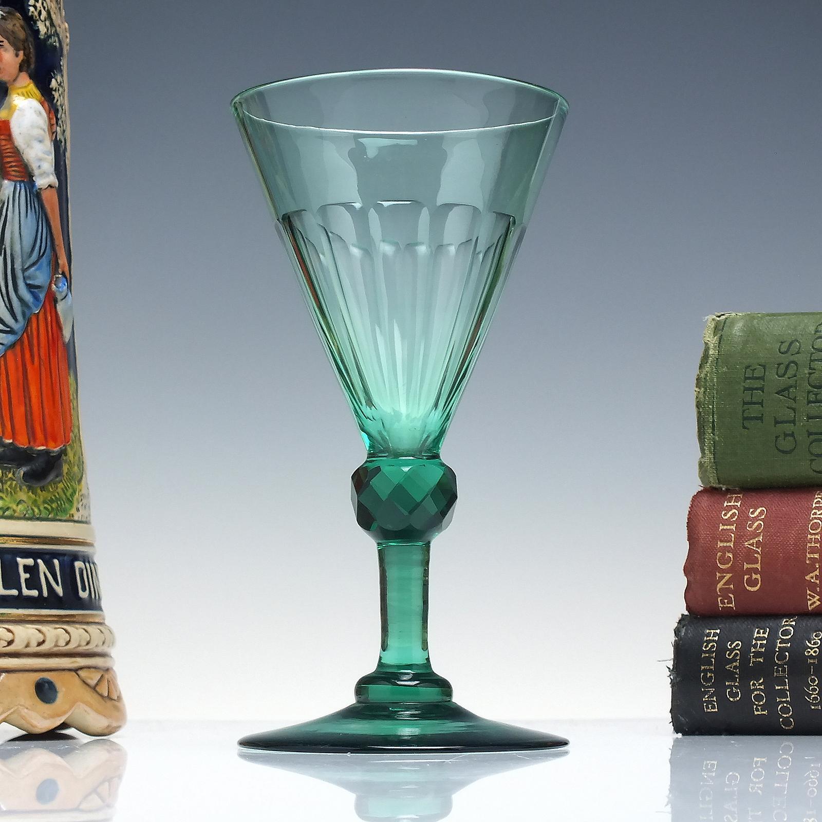 Georgian Green Wine Glass C1825 (1 of 7) Georgian Green Wine Glass C1825 (1 of 7)