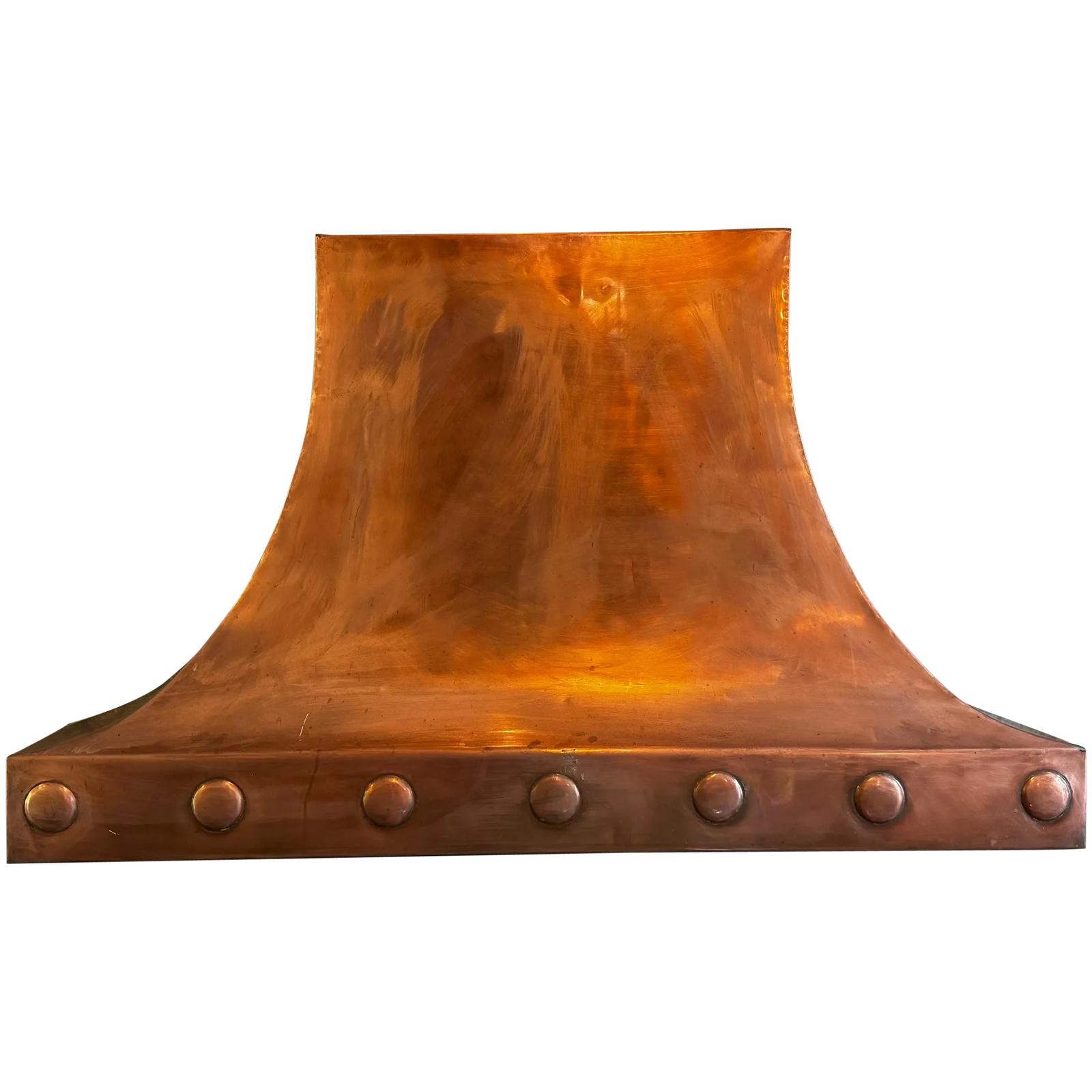 Large British Curved Copper Fireplace Hood Canopy Wall Mount (1 of 57)