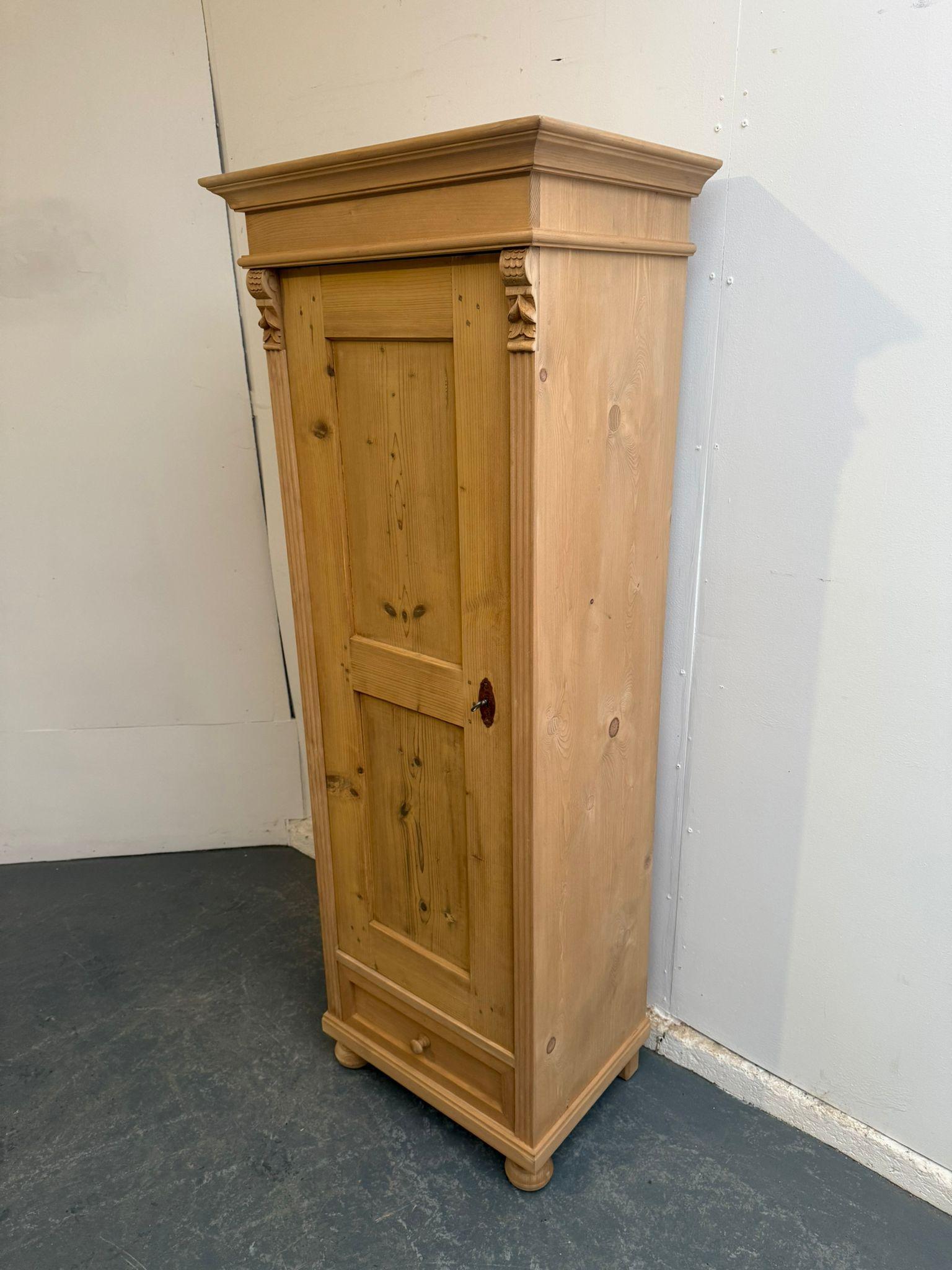 A Quality Antique /old Pine Linen Storage Cupboard to Wax/paint (1 of 9)