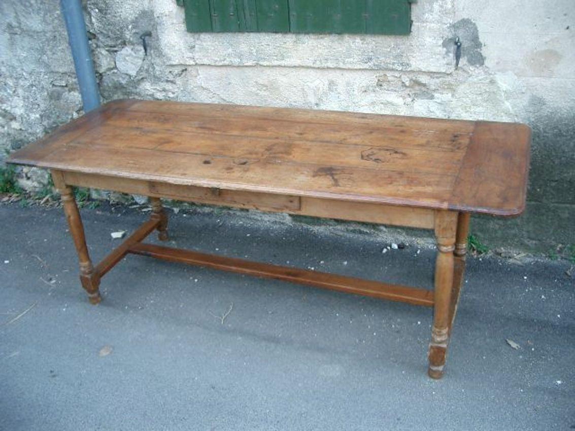 Classic Cherrywood Farmhouse Table From France (1 of 3)
