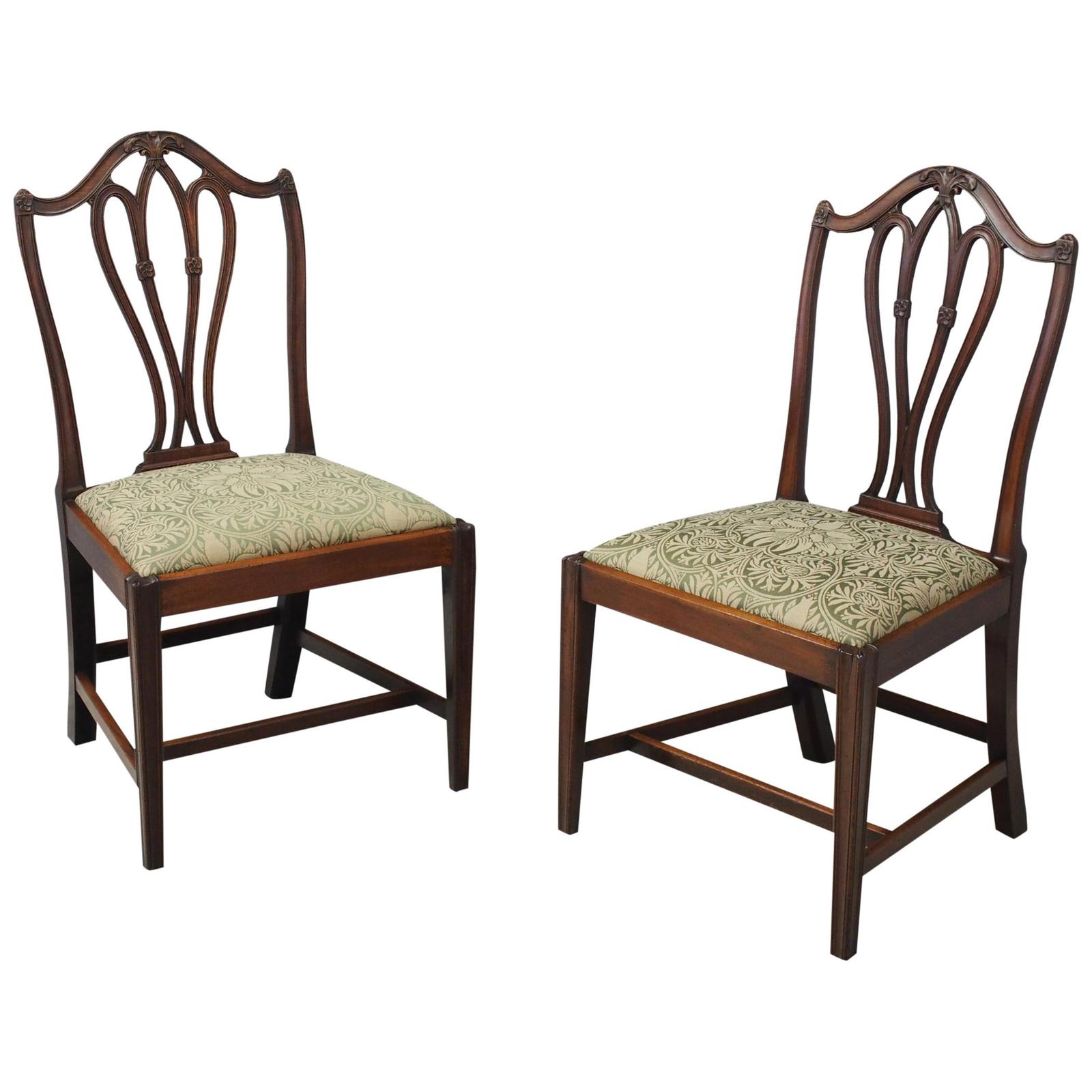 Pair of George III Mahogany Dining Chairs (1 of 10) Pair of George III Mahogany Dining Chairs (1 of 10)