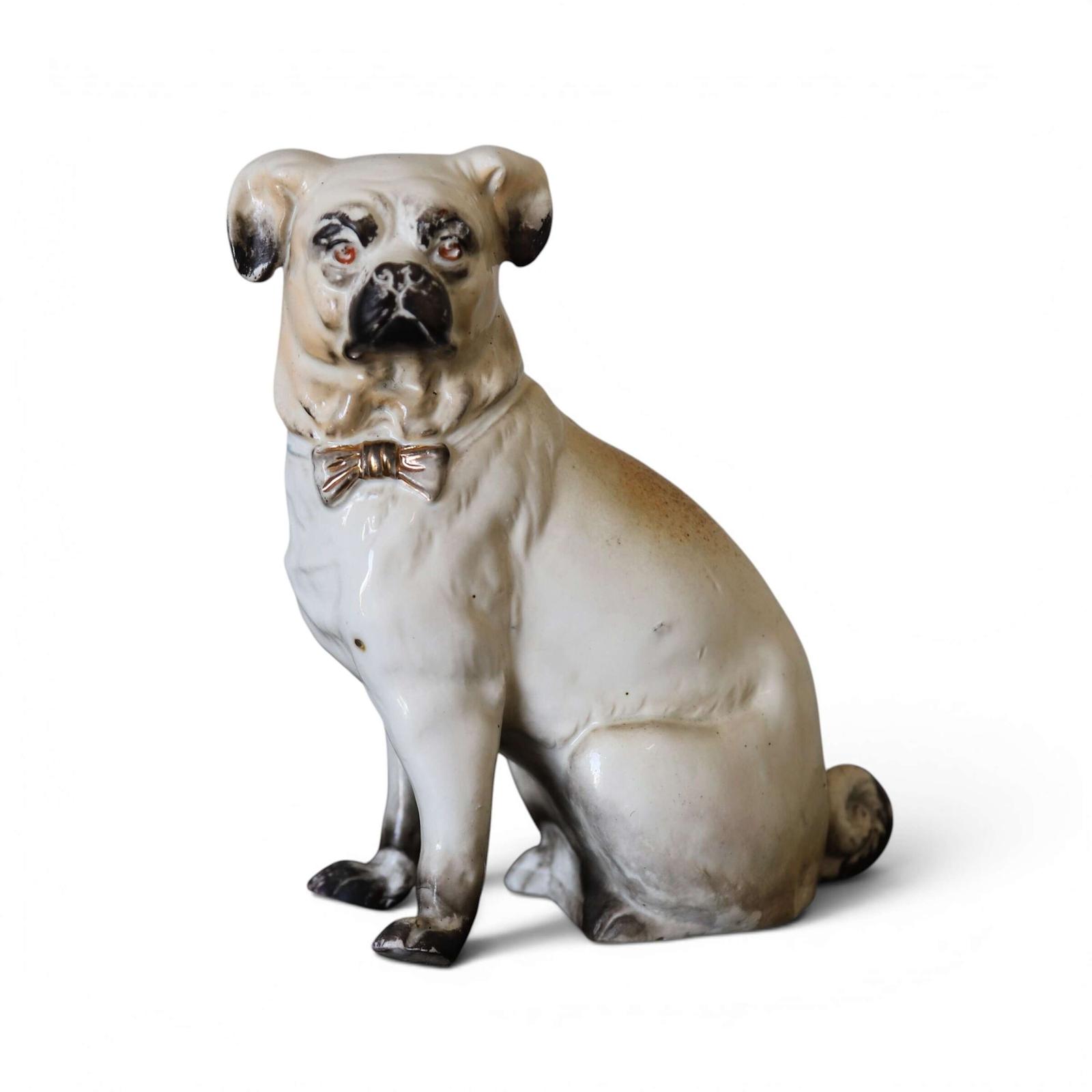 Porcelain Pug Ornament — Continental, Circa 1900 (1 of 12) Porcelain Pug Ornament — Continental, Circa 1900 (1 of 12)