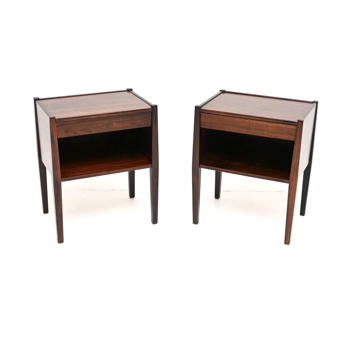 Pair of Vintage Danish Rosewood Bedside Cabinets by Poul Hundevad (1 of 10) Pair of Vintage Danish Rosewood Bedside Cabinets by Poul Hundevad (1 of 10)