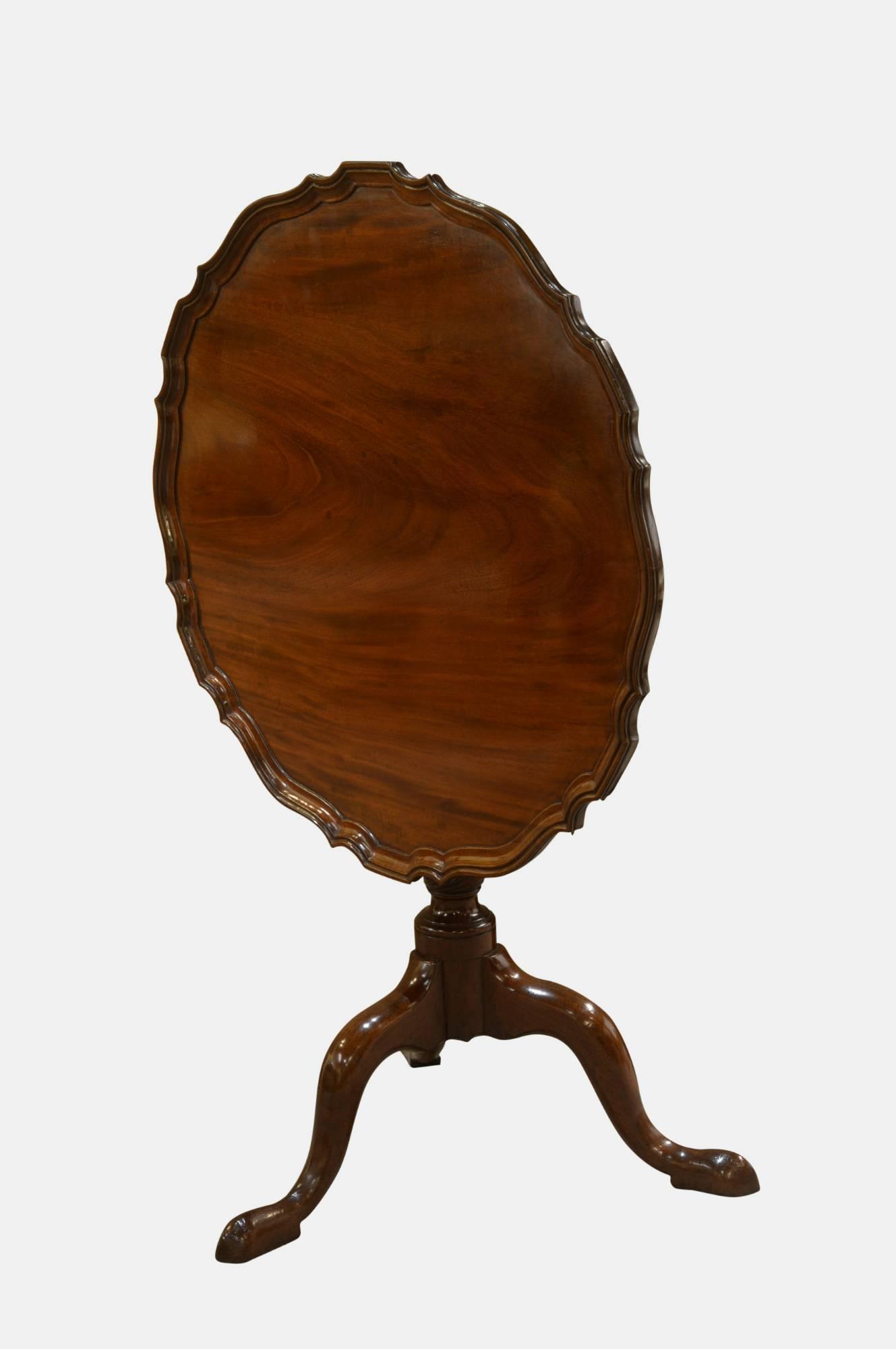 Mahogany Pie Crust Tripod Table (1 of 1) Mahogany Pie Crust Tripod Table (1 of 1)